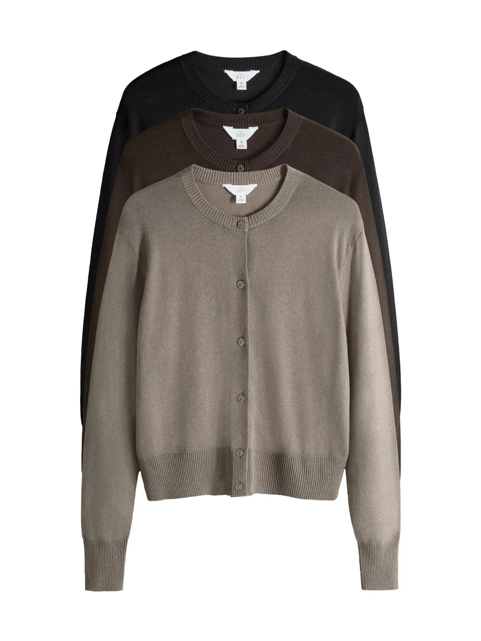 Geo Next The Set cardigan maglina donna 3 pezzi bottoni
