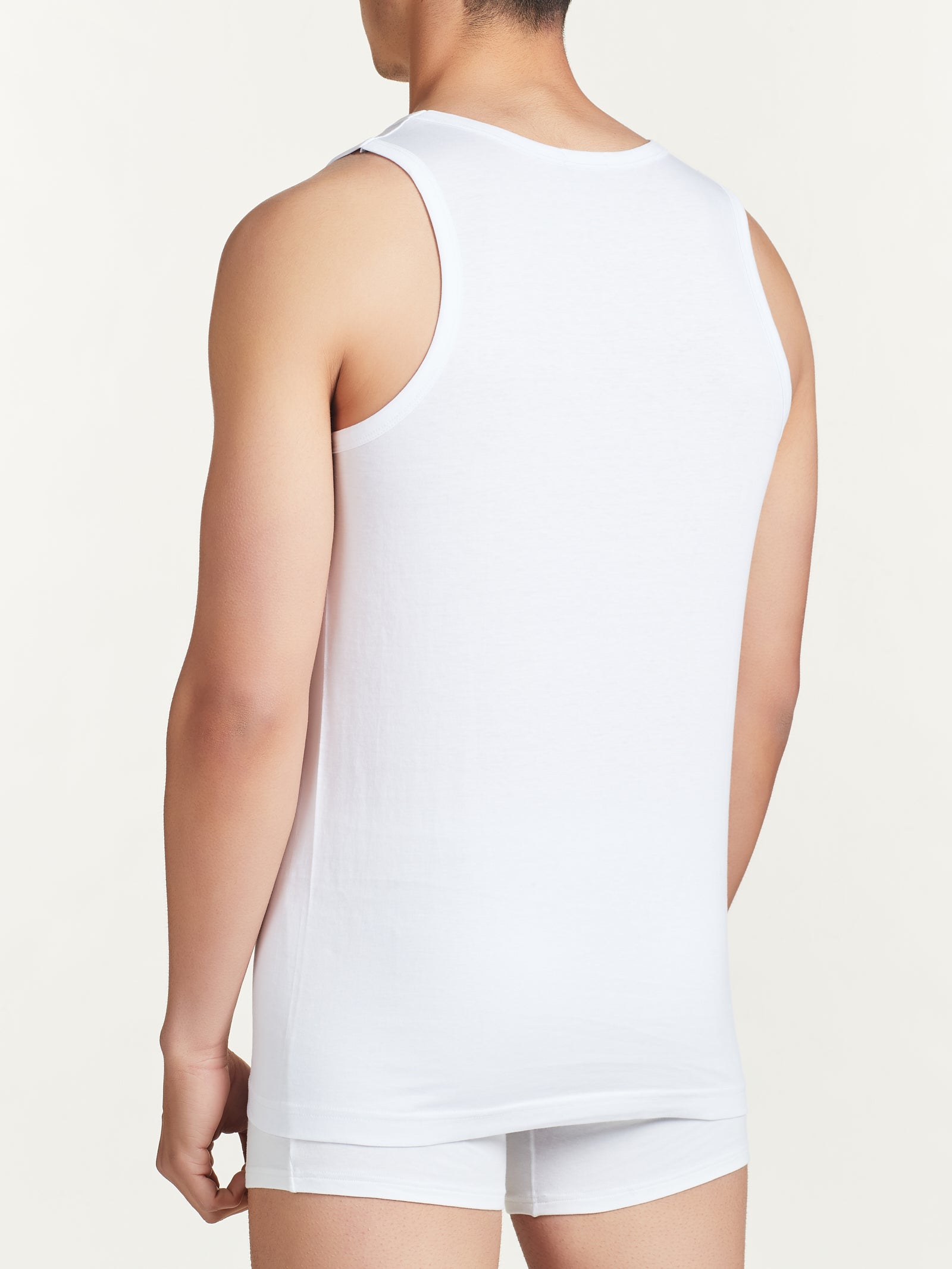 Ragno 100% Cotton Canottiera Uomo Bianco Bipack