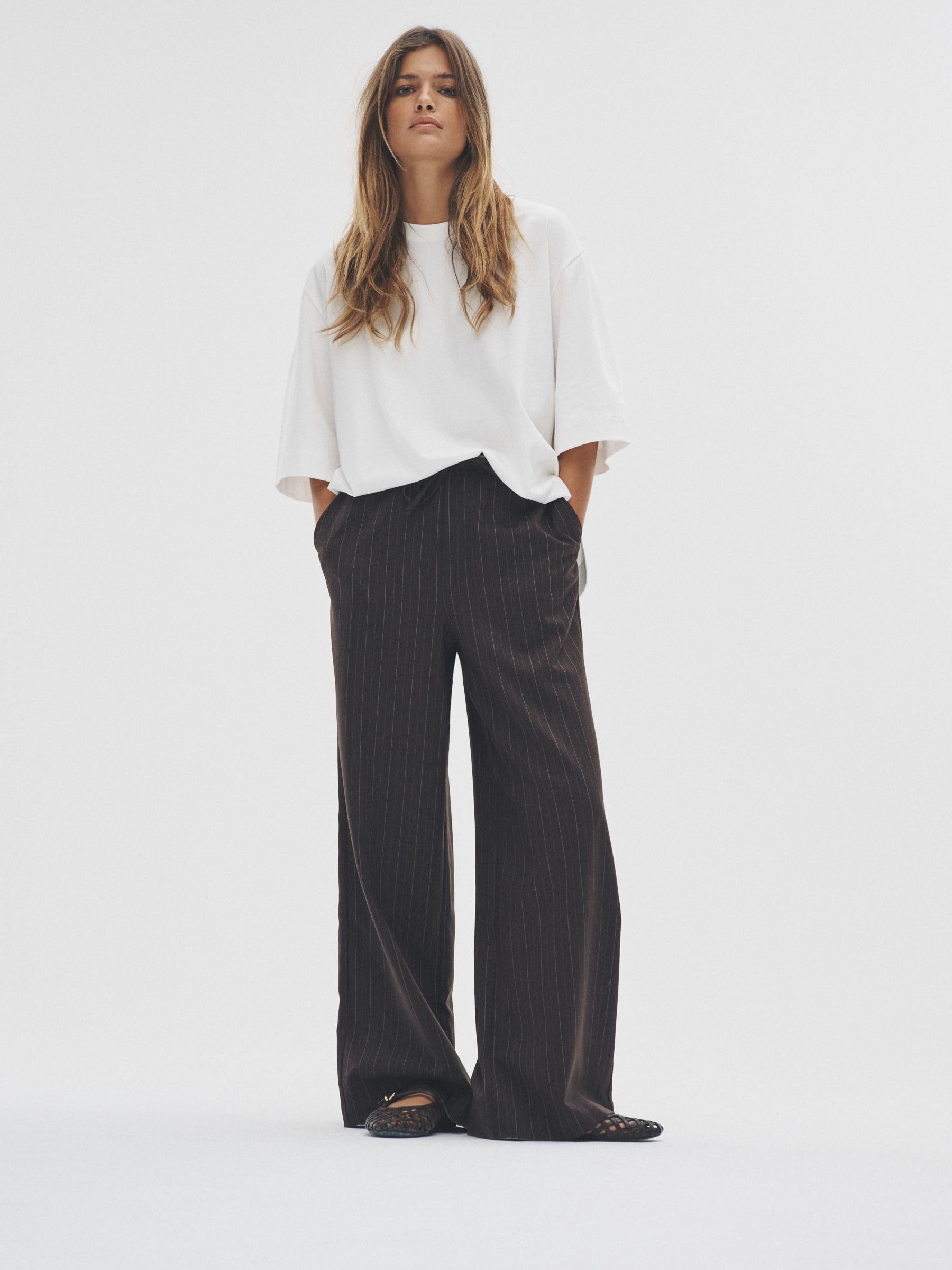 Next The Set pantaloni larghi a righe 2 pezzi