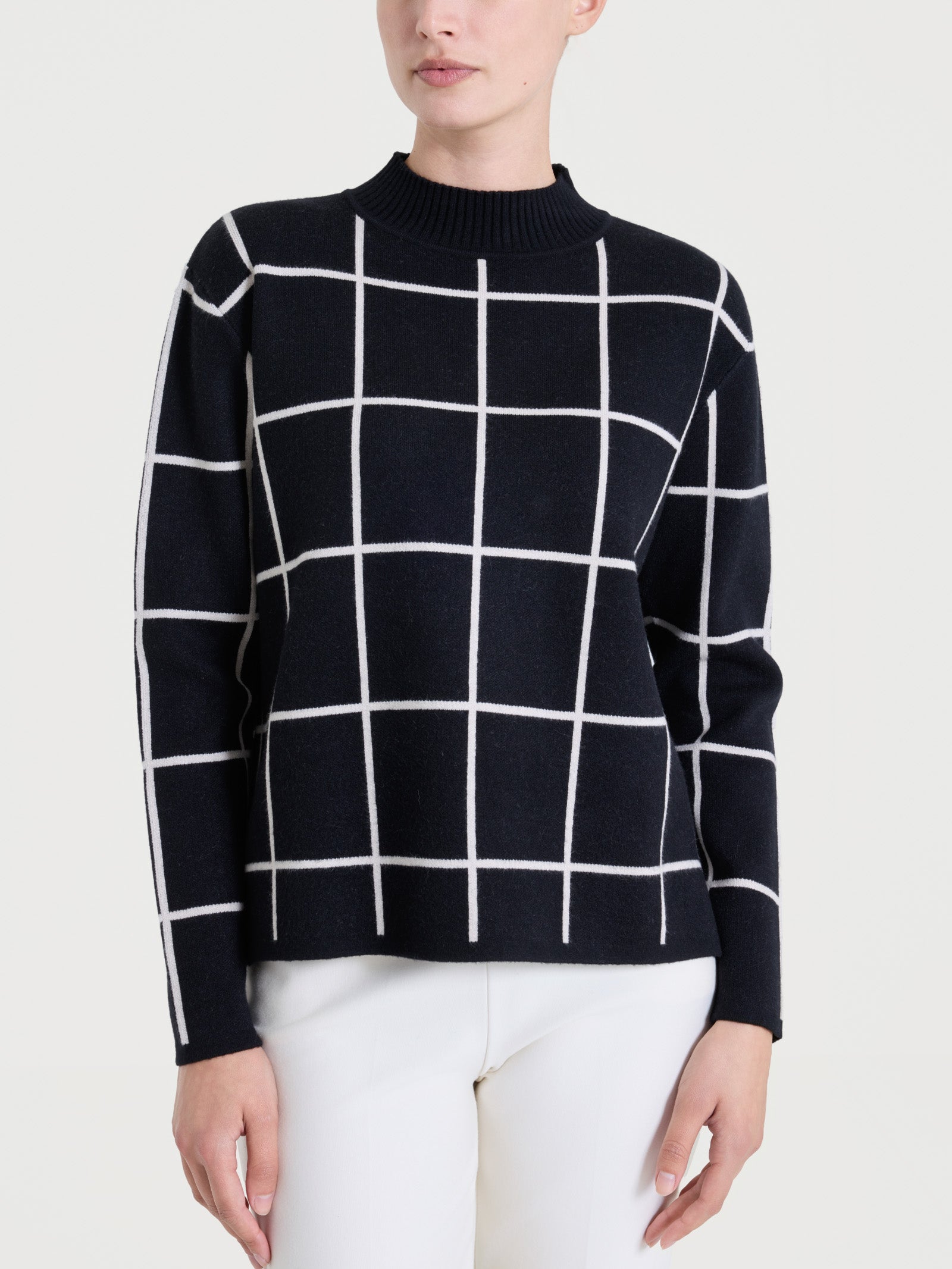 Ragno Super Soft lupetto fantasia check nero caldo
