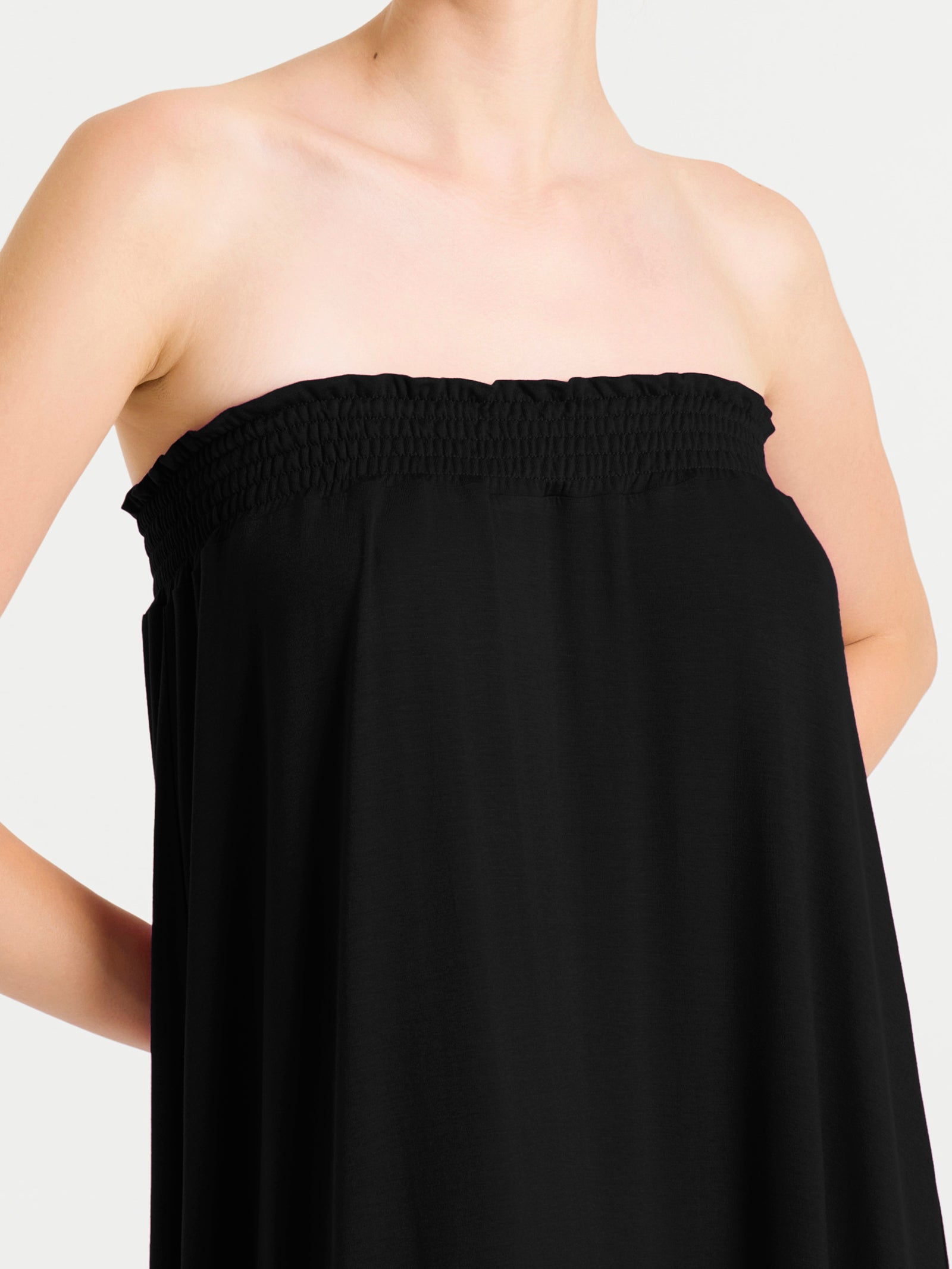 Ragno Viscosa Summer gonna lunga a balze Nero