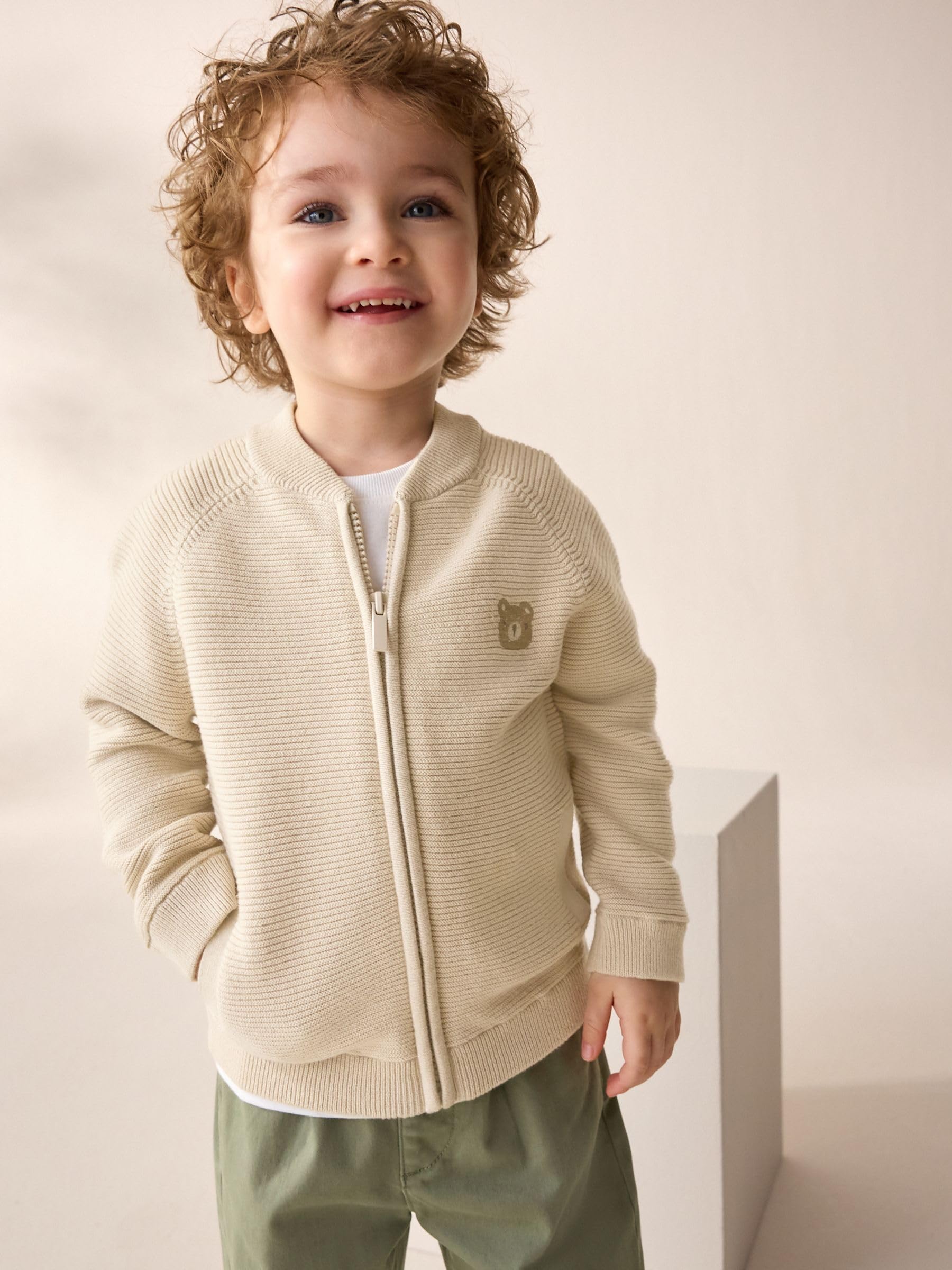 Next cardigan zip bambino 98-104 cotone