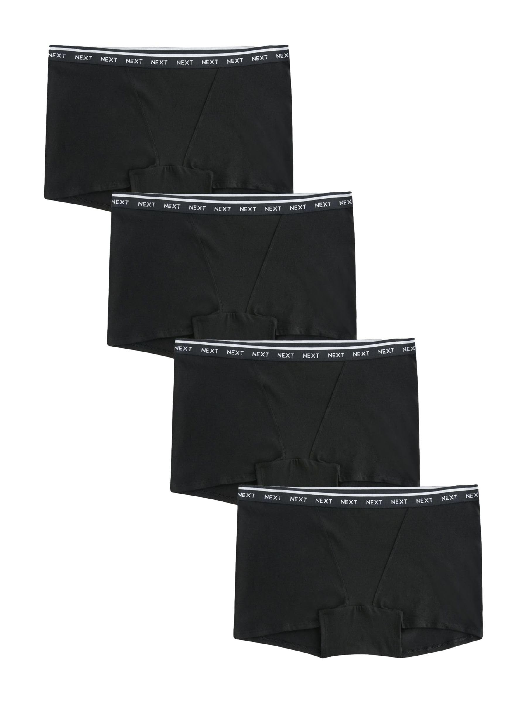 Next boxer donna slip logo neri 4 pezzi taglia 38
