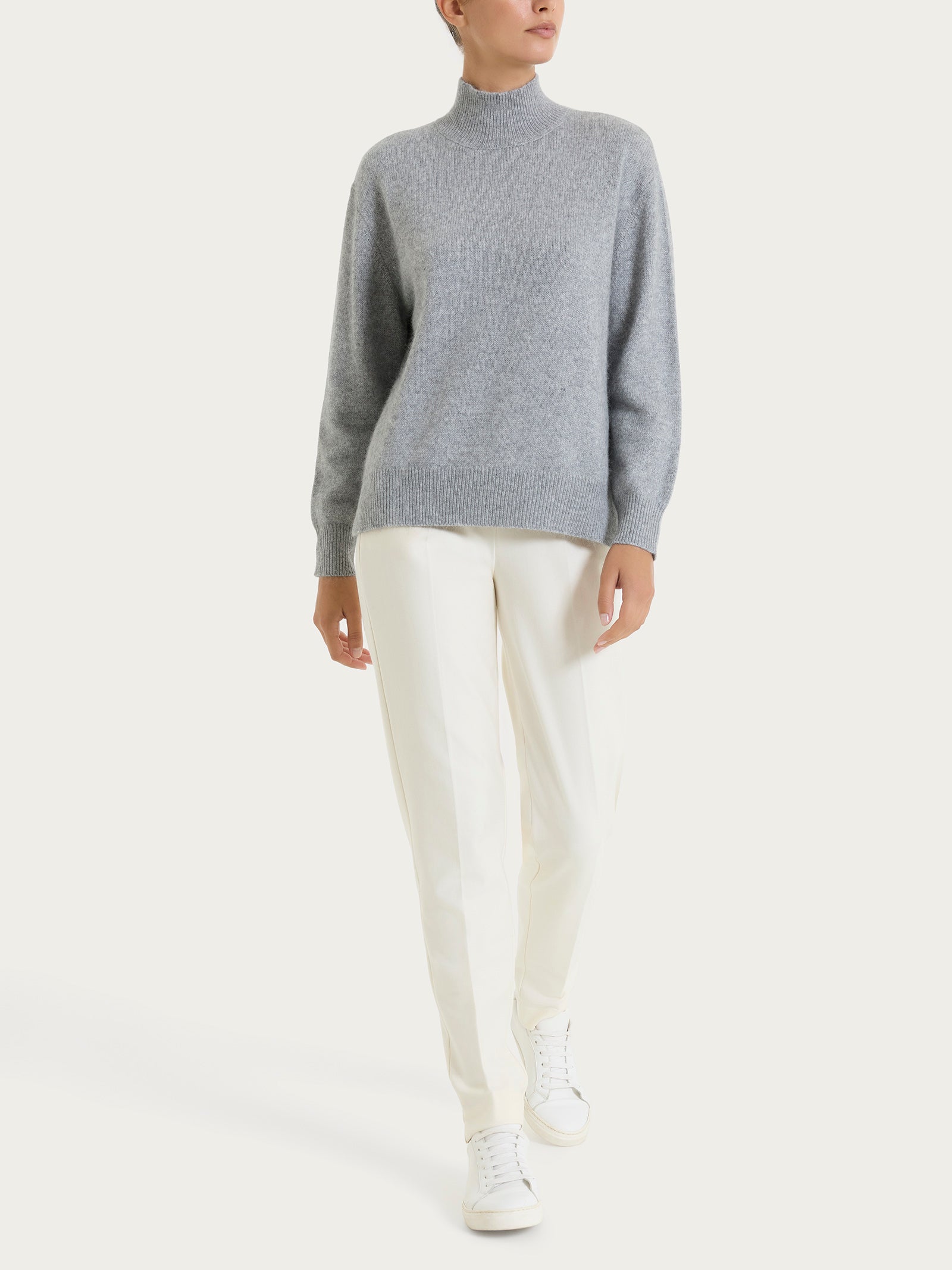 Ragno Natural Soft Lupetto Maglia Ghiaia Mel Misto Viscosa