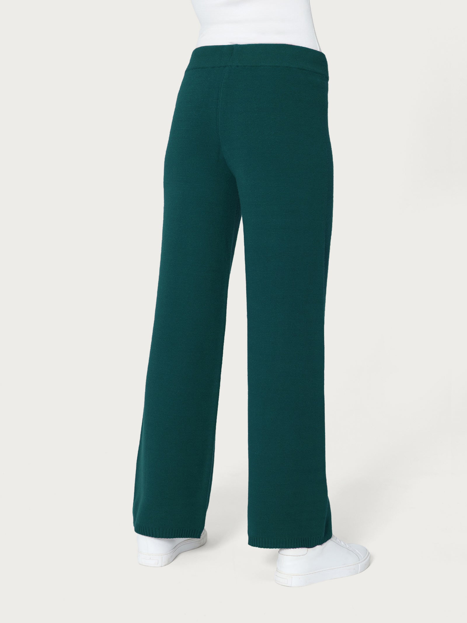 Ragno The Wide Leg pantalone ampio viscosa verde Rain Forest