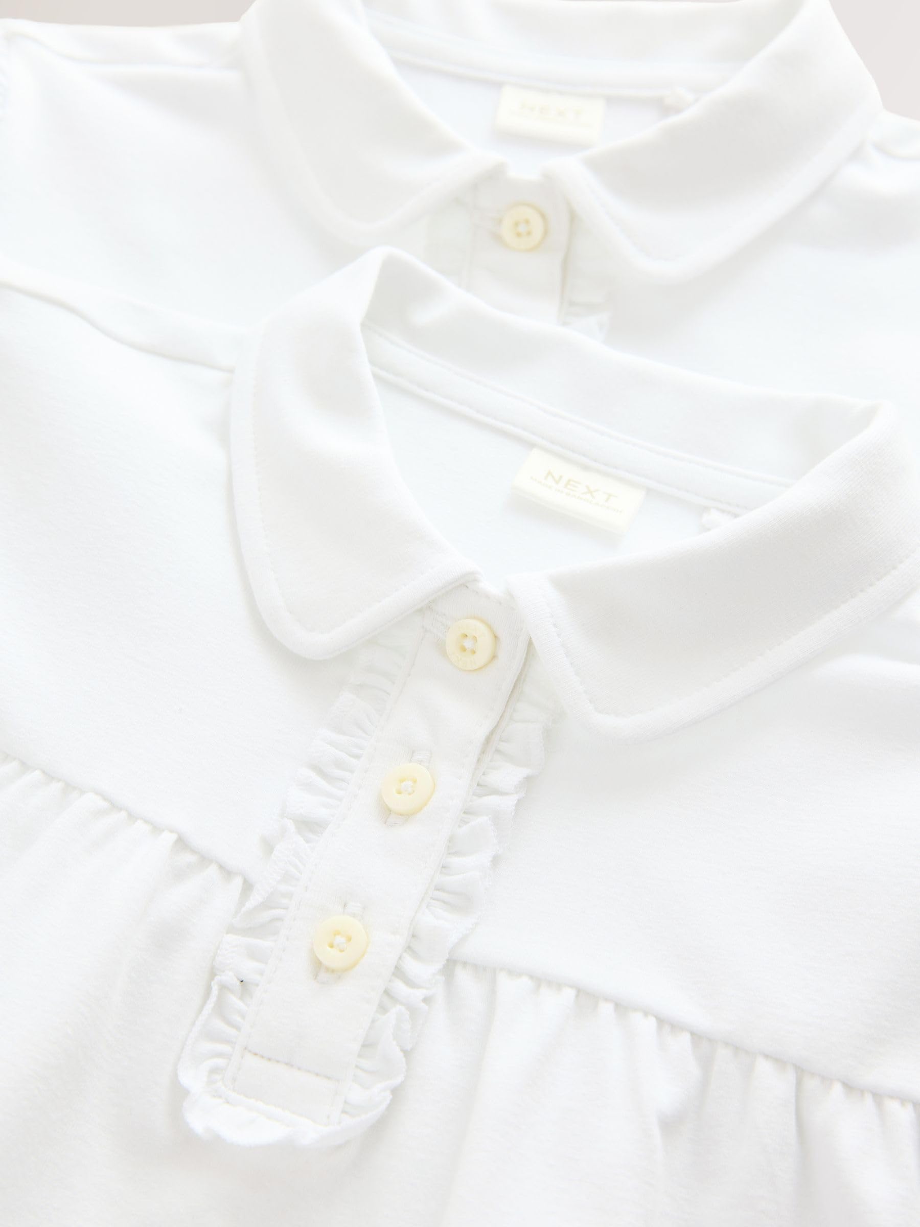 Next Polo Scuola Bambina 2 Pezzi Taglia 128 Cotone