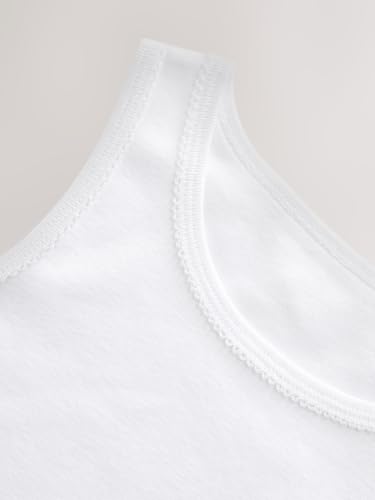 Next canotte bambina cotone confezione 5 bianche
