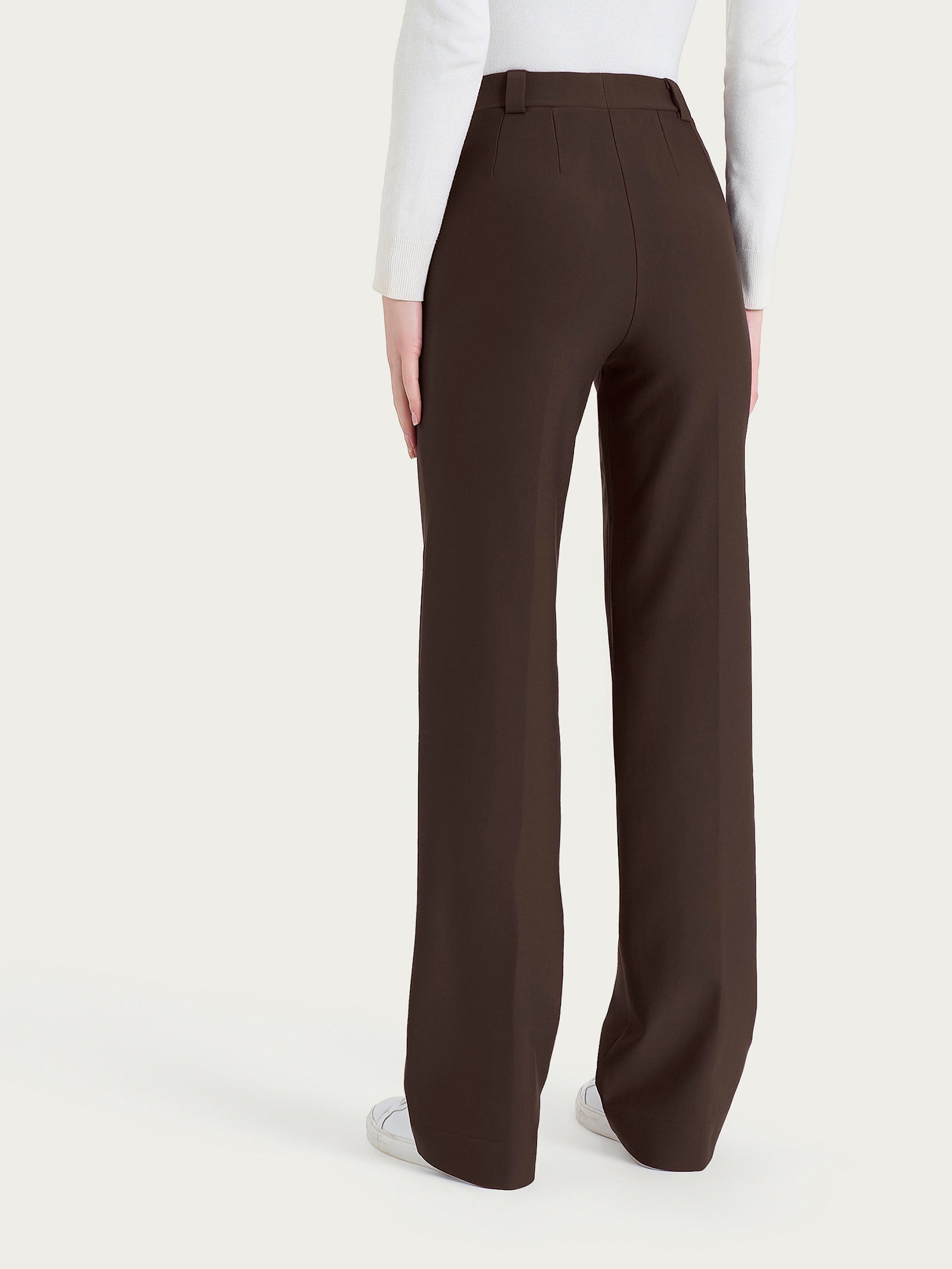 Ragno Compact Pantalone Ampio Chocolate Torte Wide Leg