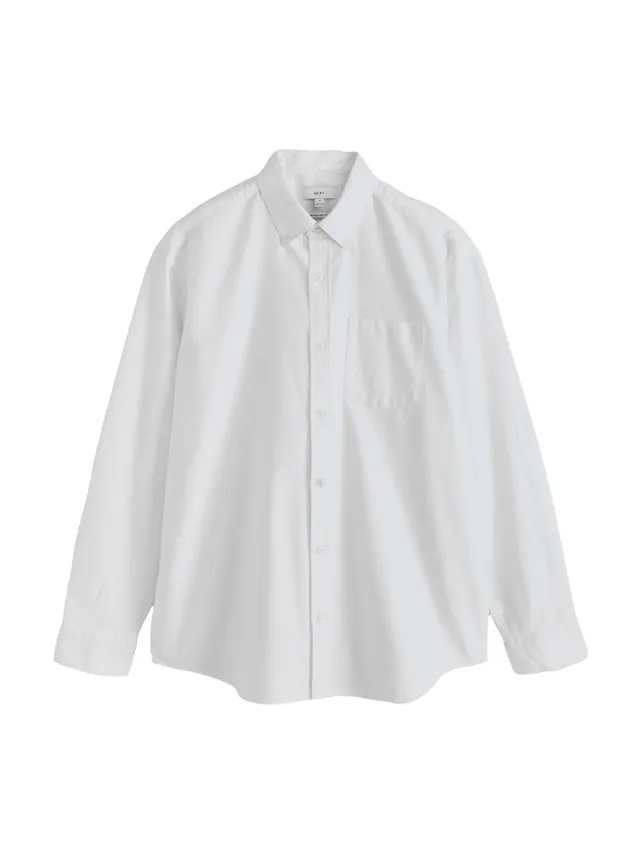 Next camicia oxford uomo maniche lunghe spazzolata comoda