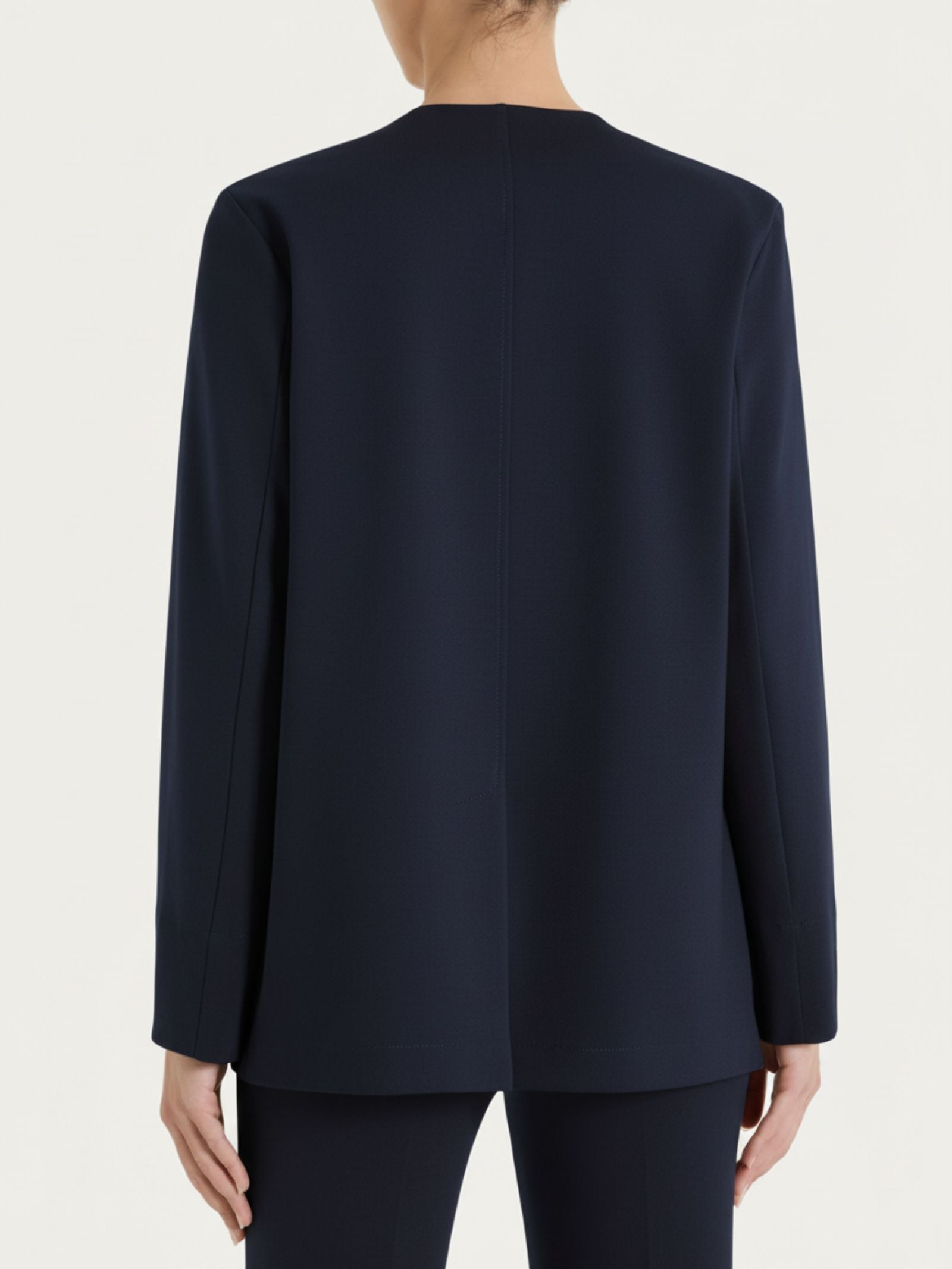 Ragno Compact Light blazer donna bleu senza revers