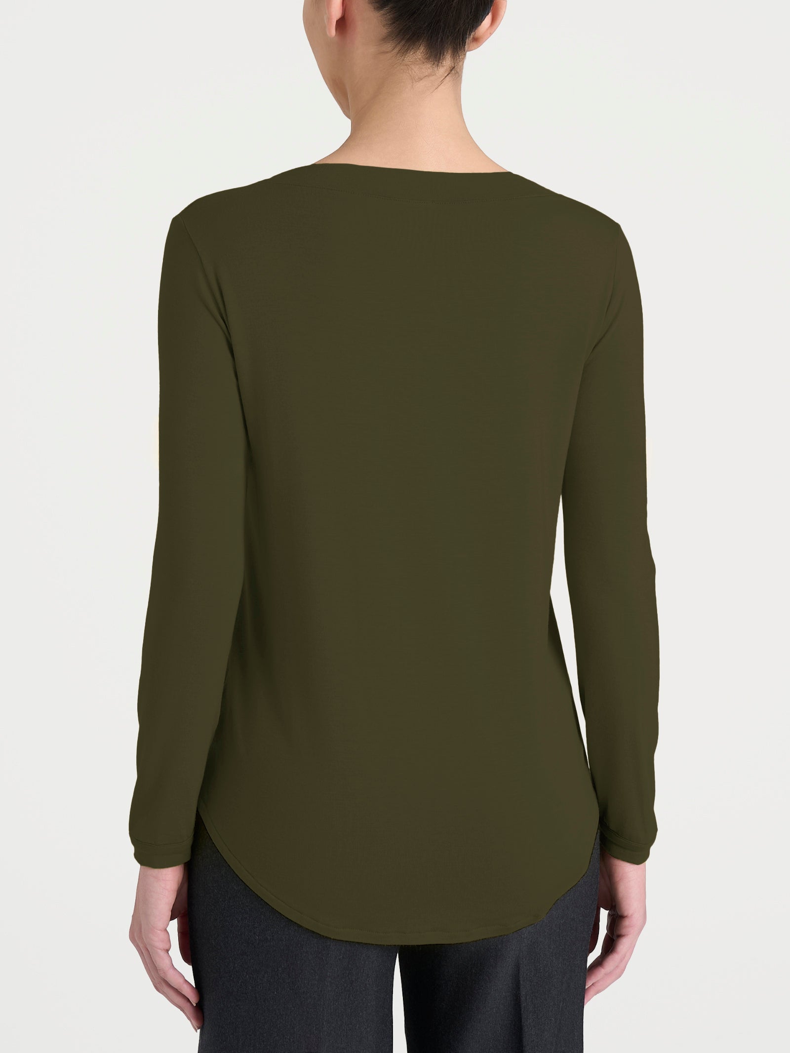 Ragno Eco Viscosa Maglietta barchetta Dark Olive viscosa