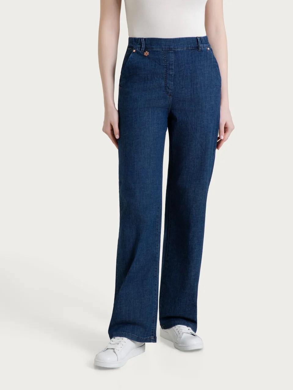 Ragno Light Denim Jeans ampio Jeans tasche elasticizzato