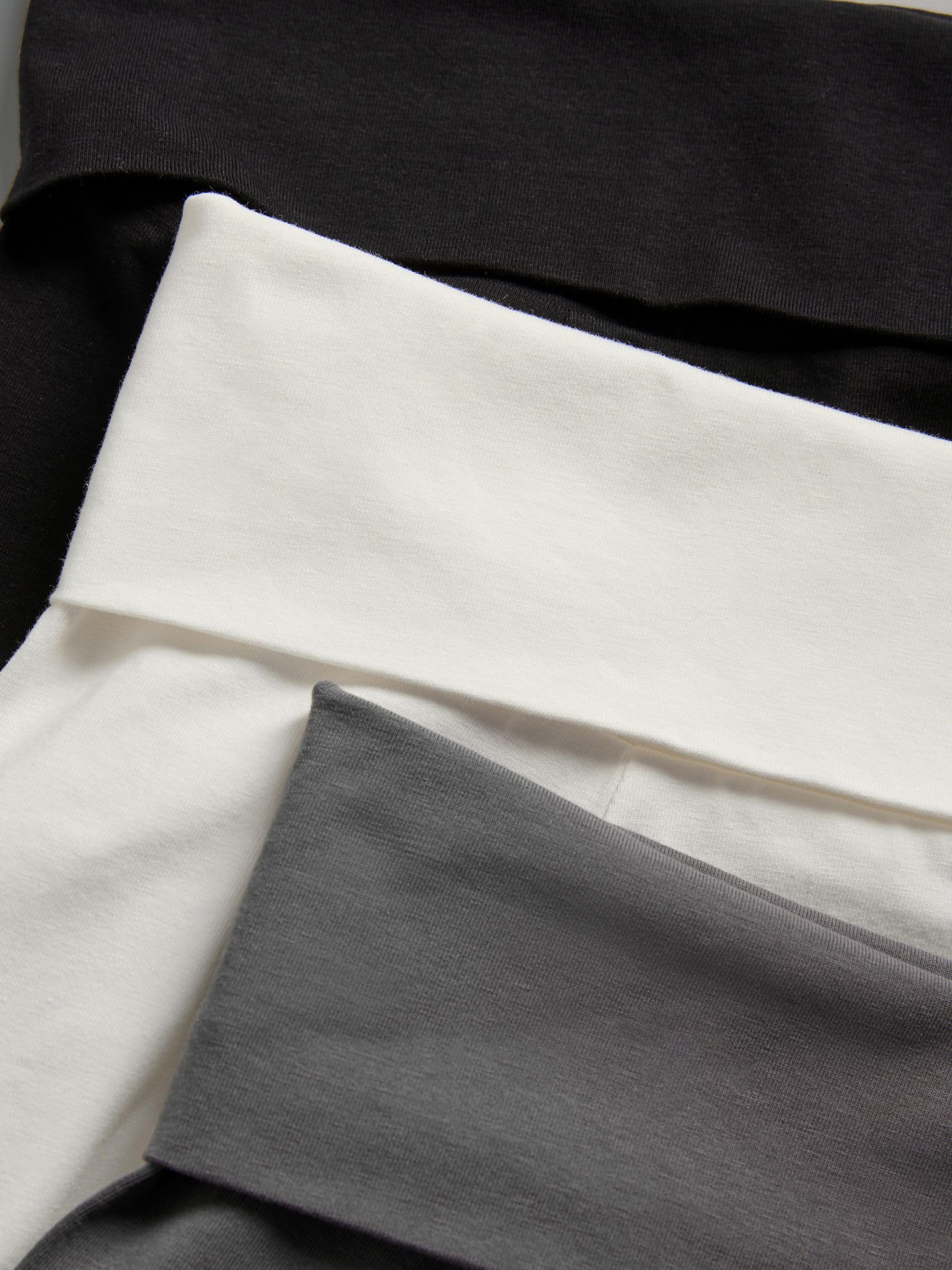 Geo Next The Set 3 top Bardot manica lunga nero bianco grigio cotone