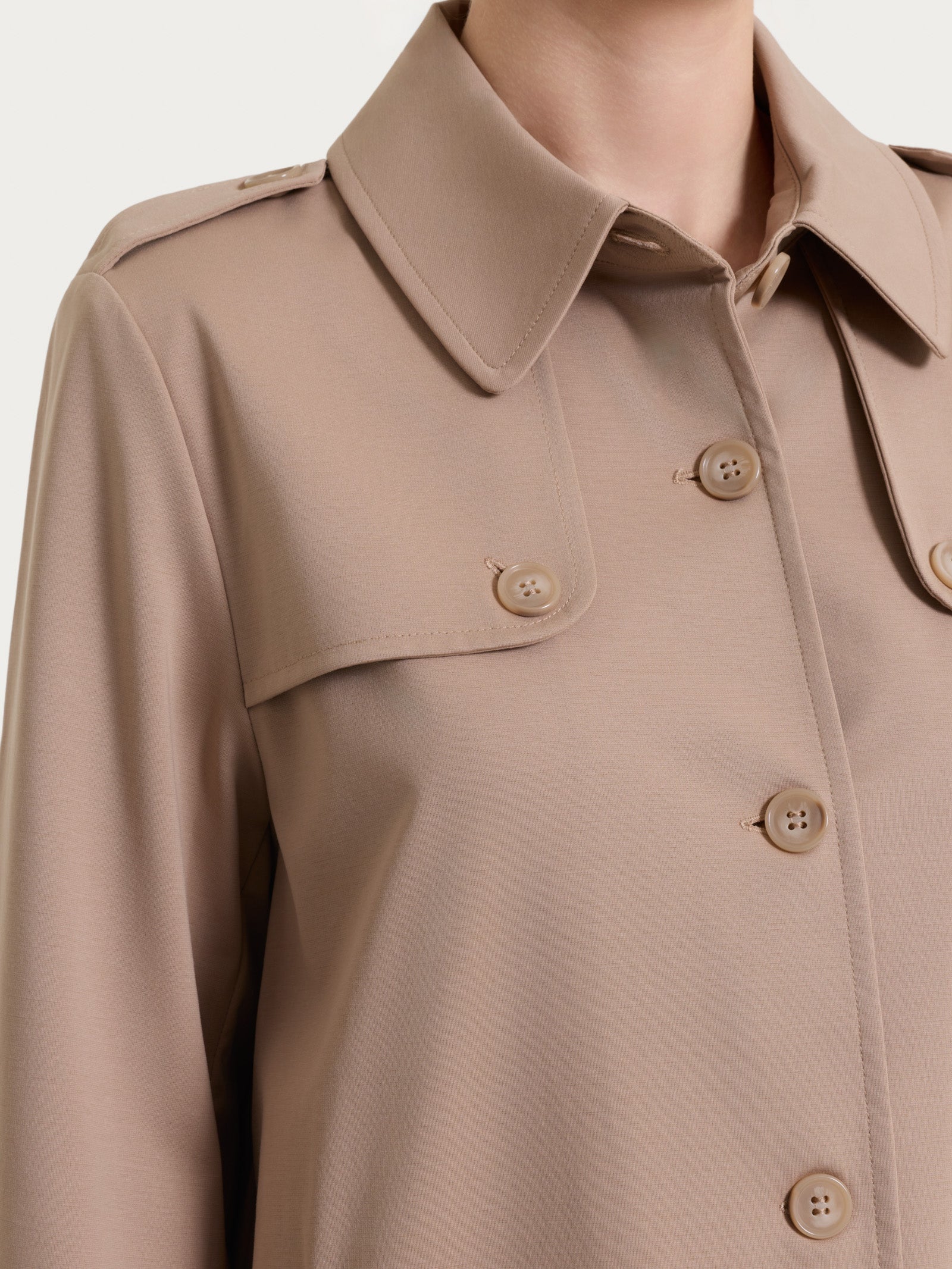 Ragno Compact Light Trench Corto Giacca Warm Taupe