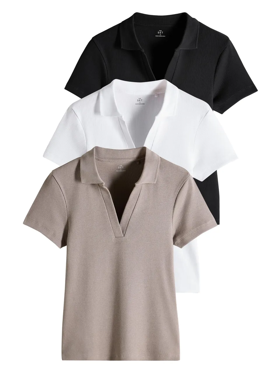 Geo Next The Set Coste T-Shirt 3 Pezzi Maniche Corte Morbida