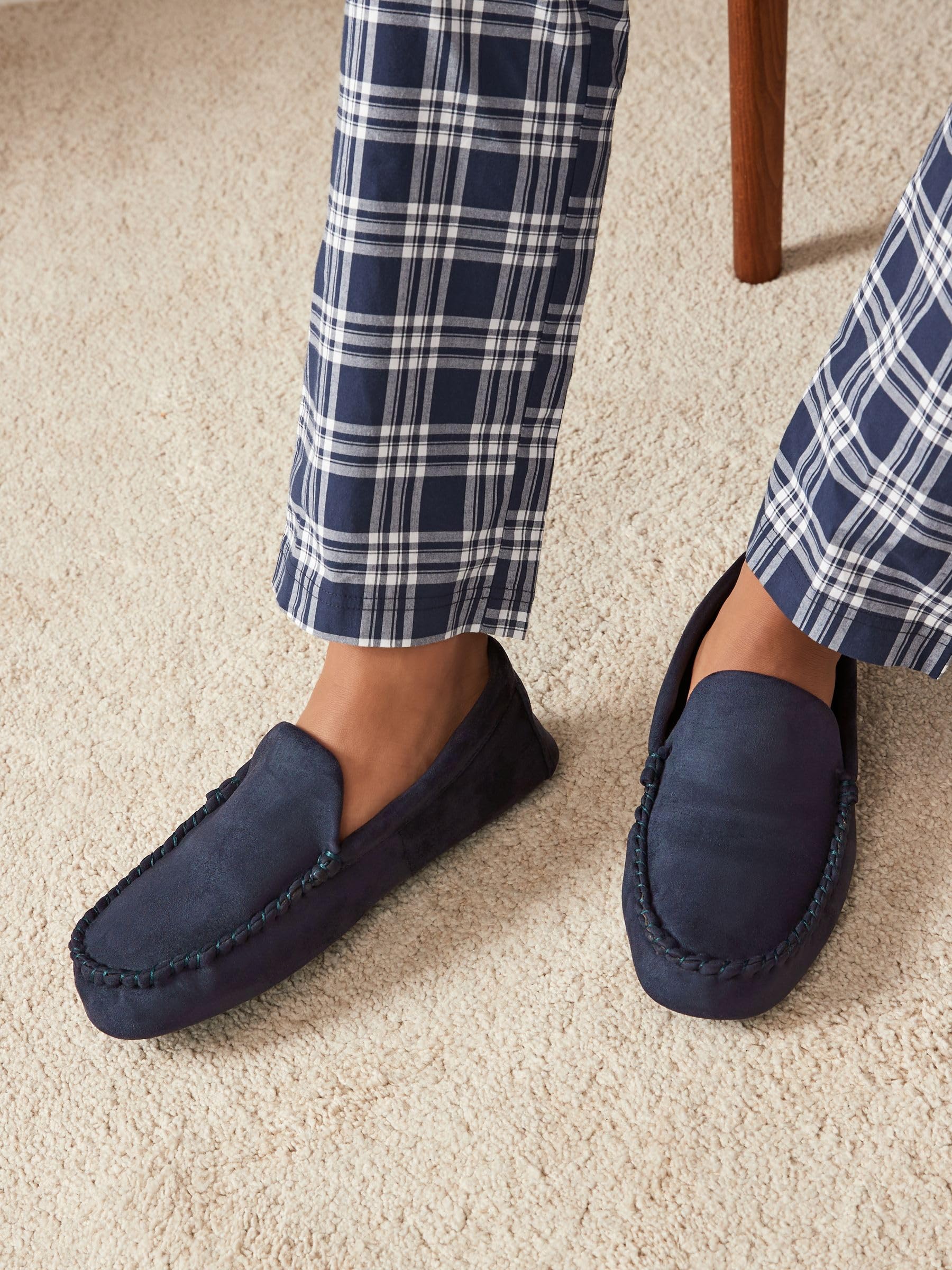 Next pantofole mocassino uomo 41 EU scamosciato leggero