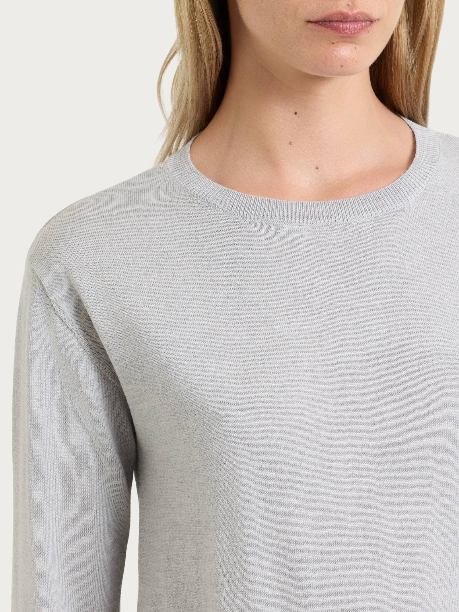 Ragno Merino Soft maglia barchetta grey mel lana