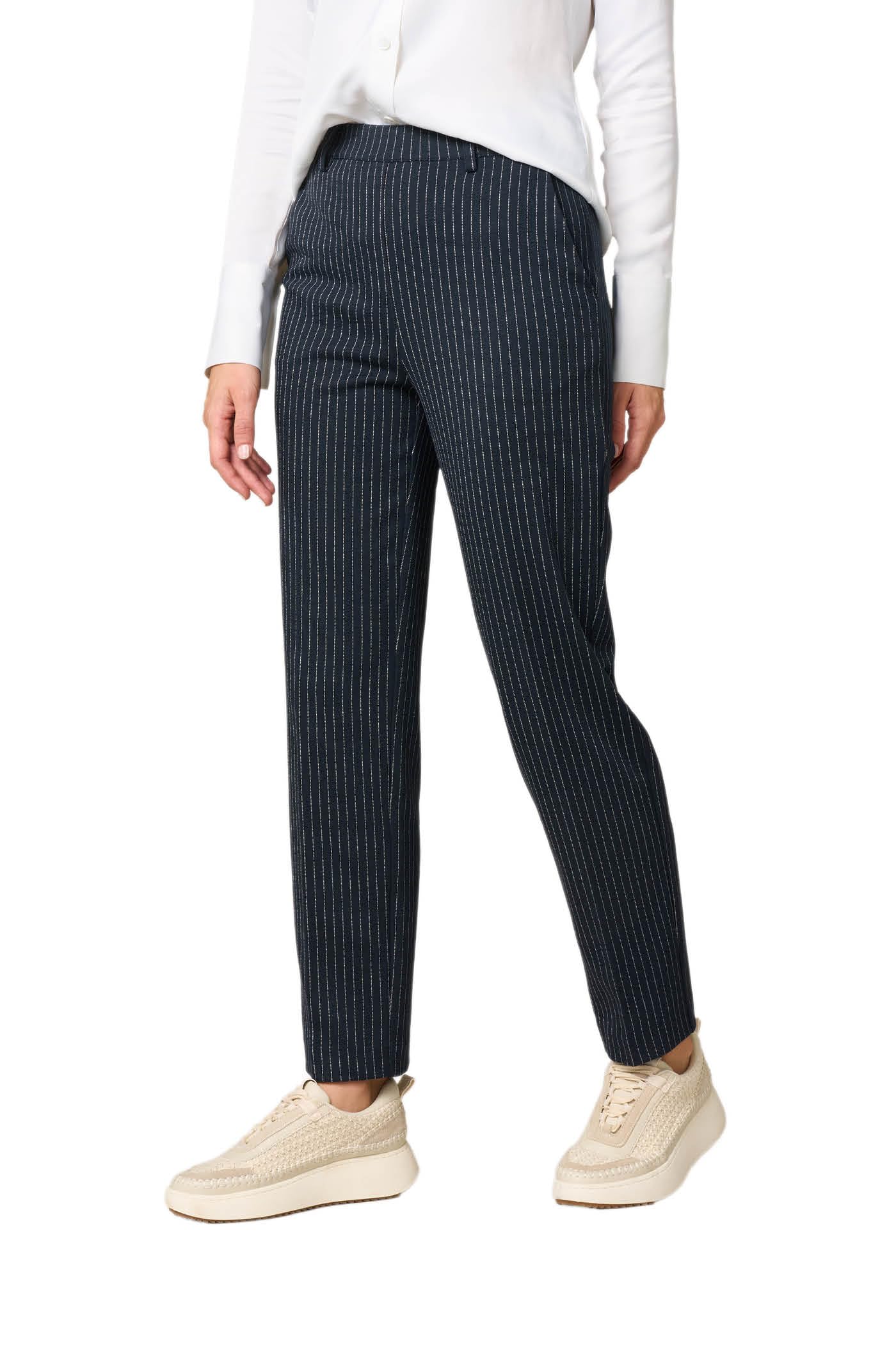 Goldenpoint Straight Pinstripes pantaloni donna gessati