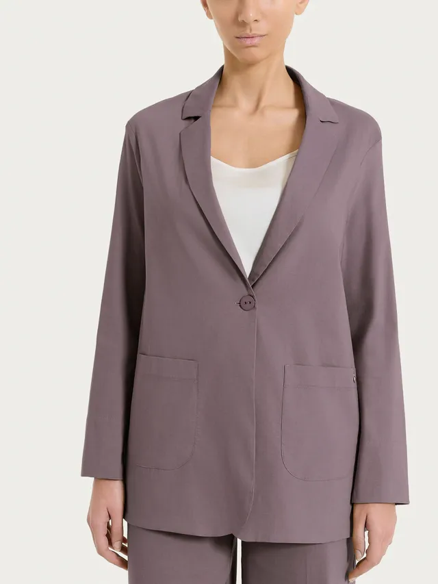 Ragno Super Fresh blazer leggero Plum Truffle