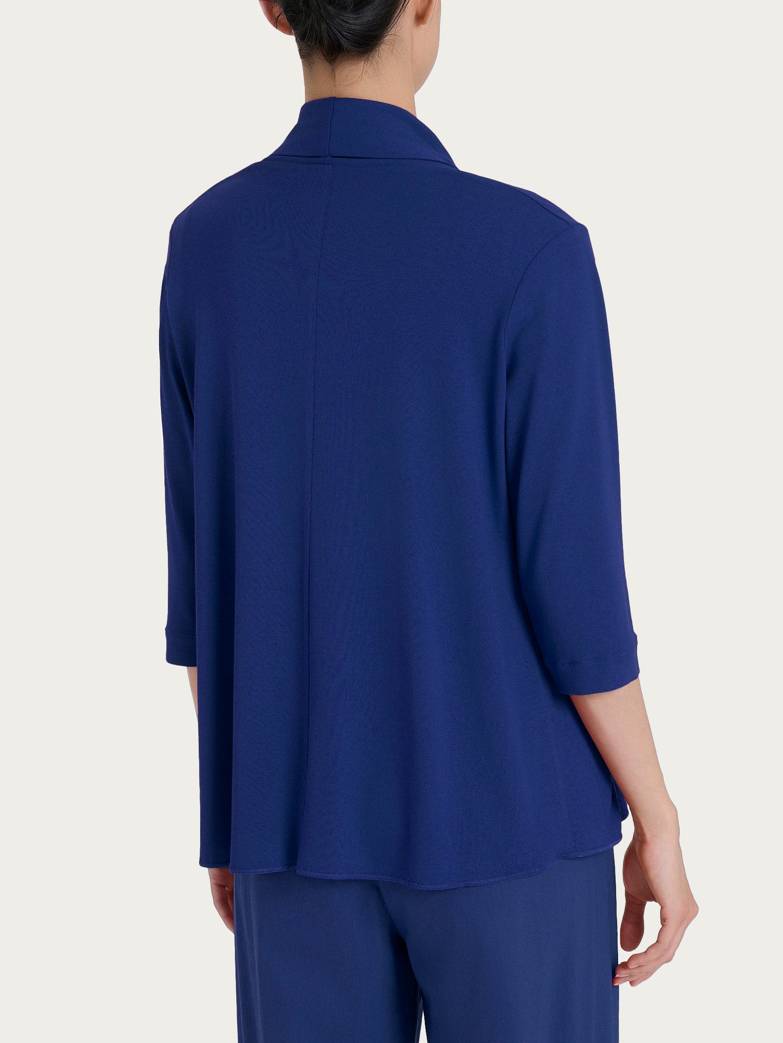 Ragno Viscosa Summer Cardigan corto jersey blueberry