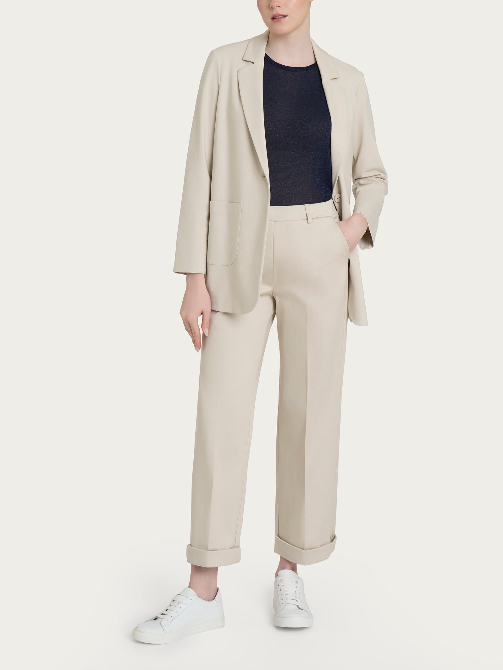 Ragno Compact Light blazer destrutturato beige Champignon over