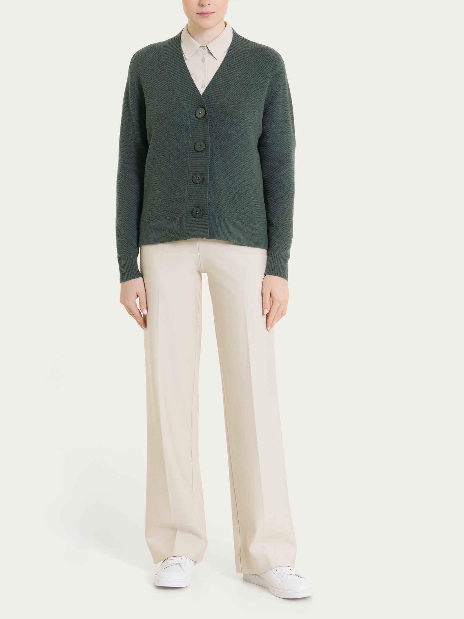 Ragno Soft Wool Scollo V cardigan Urban Chic caldo