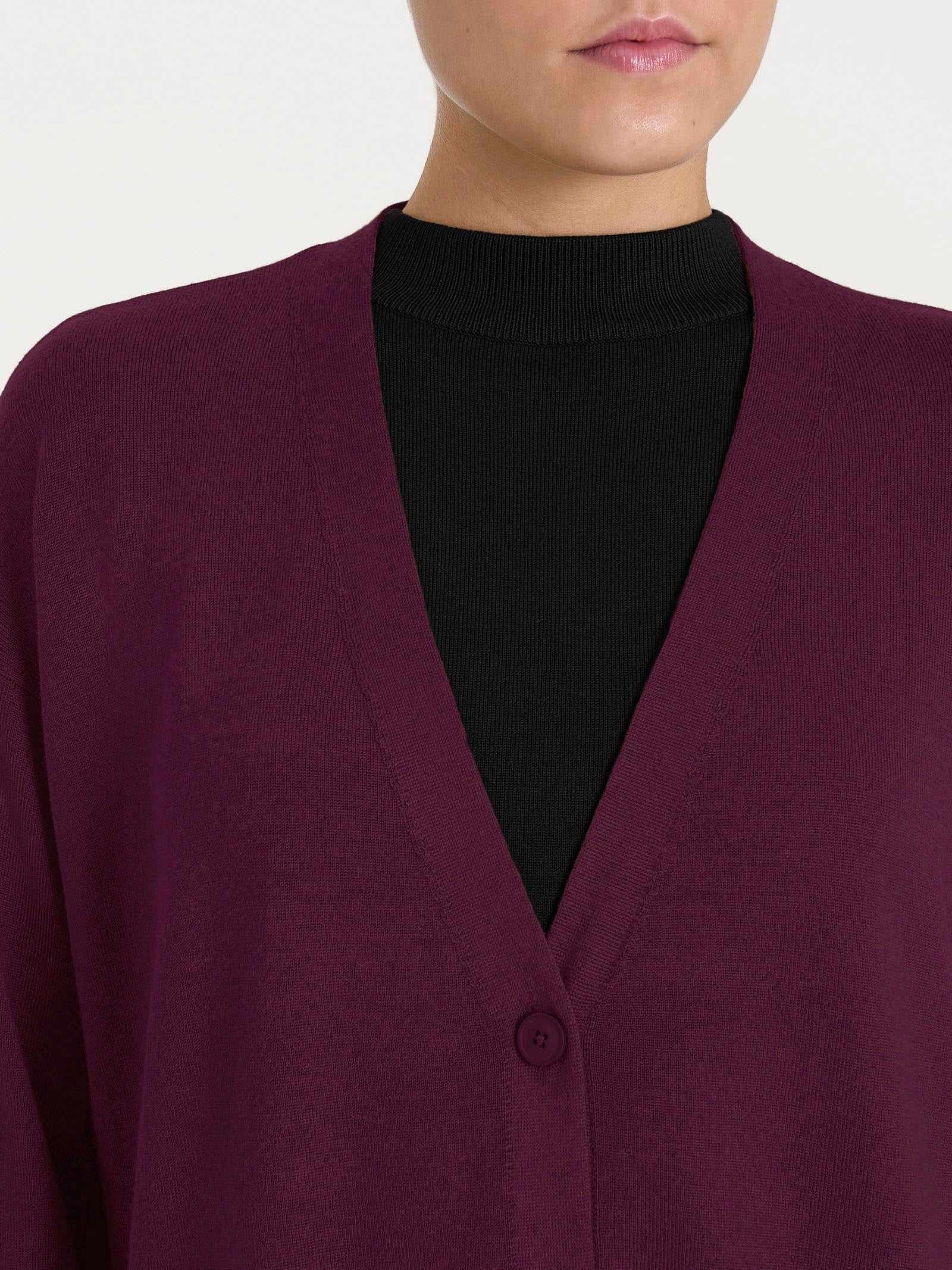 Ragno Four Seasons Cardigan Over Donna Fig Viscosa