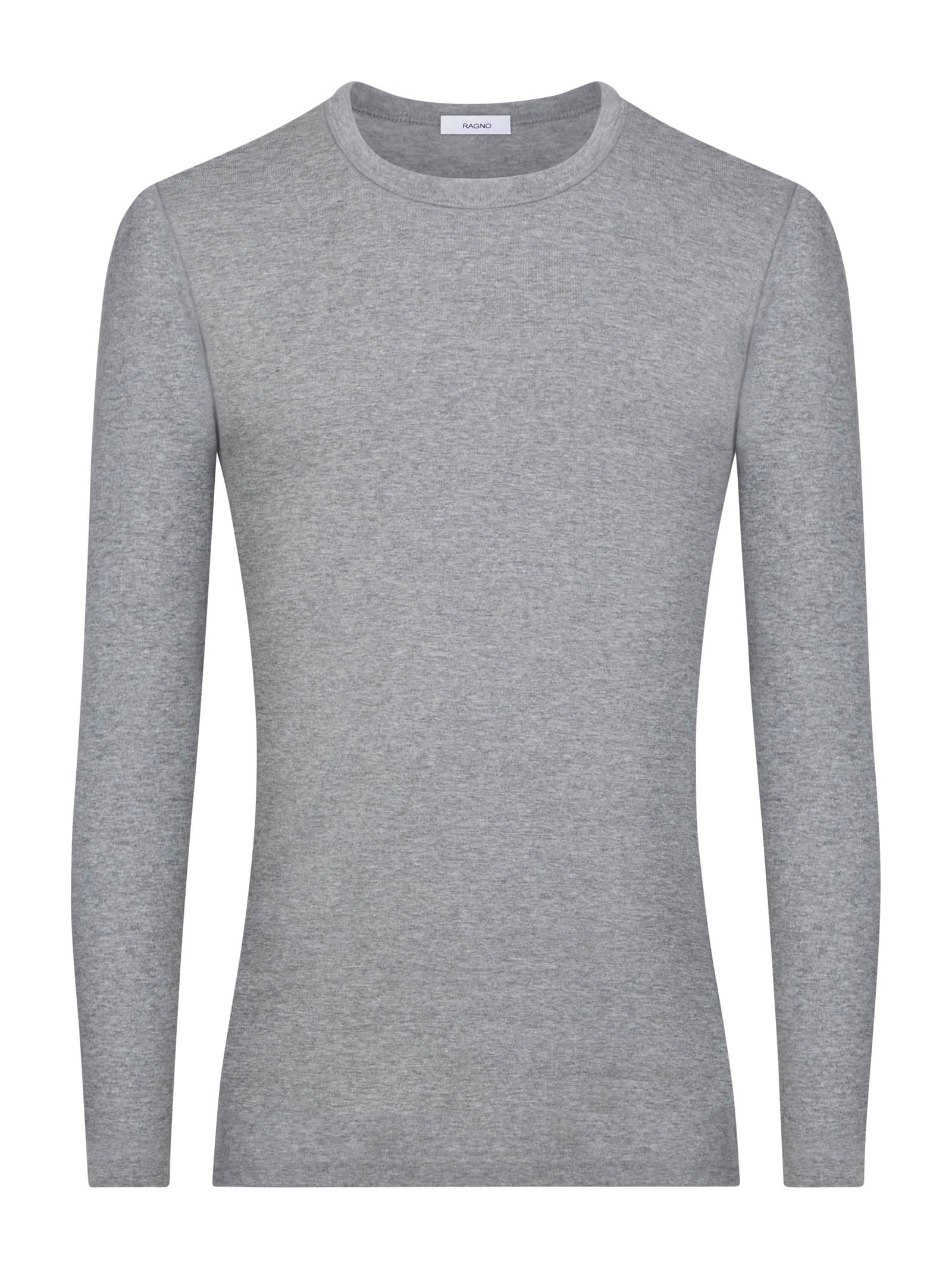 Ragno Thermo Cotton Maglietta Uomo Argento Mel. manica lunga