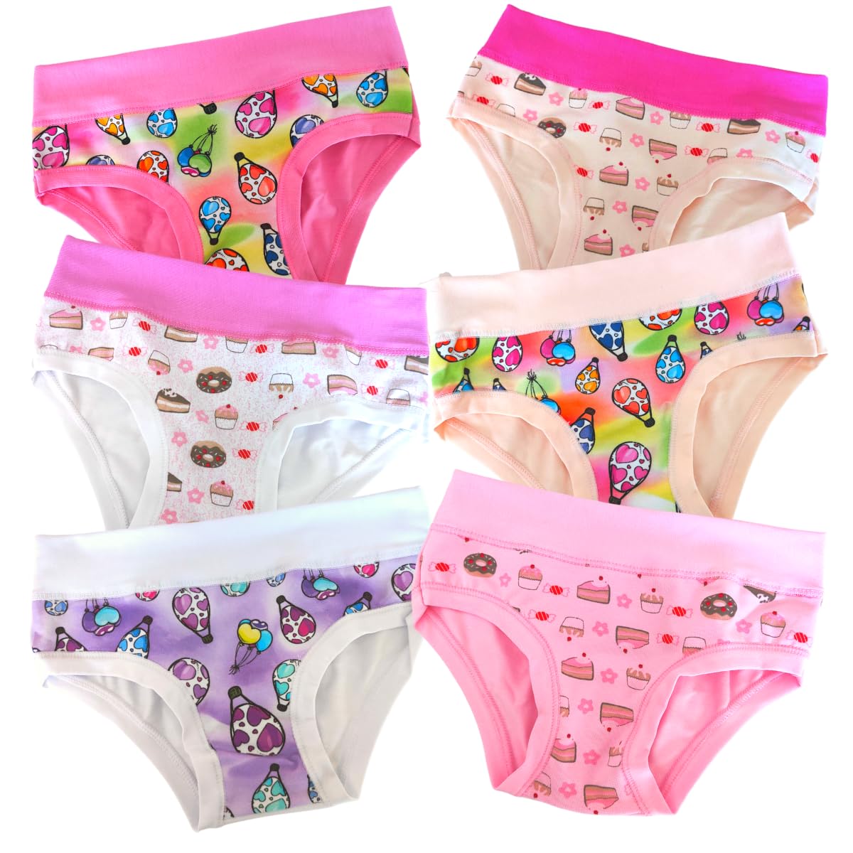 Lady C Emy slip bambina cotone 6 anni 6 paia