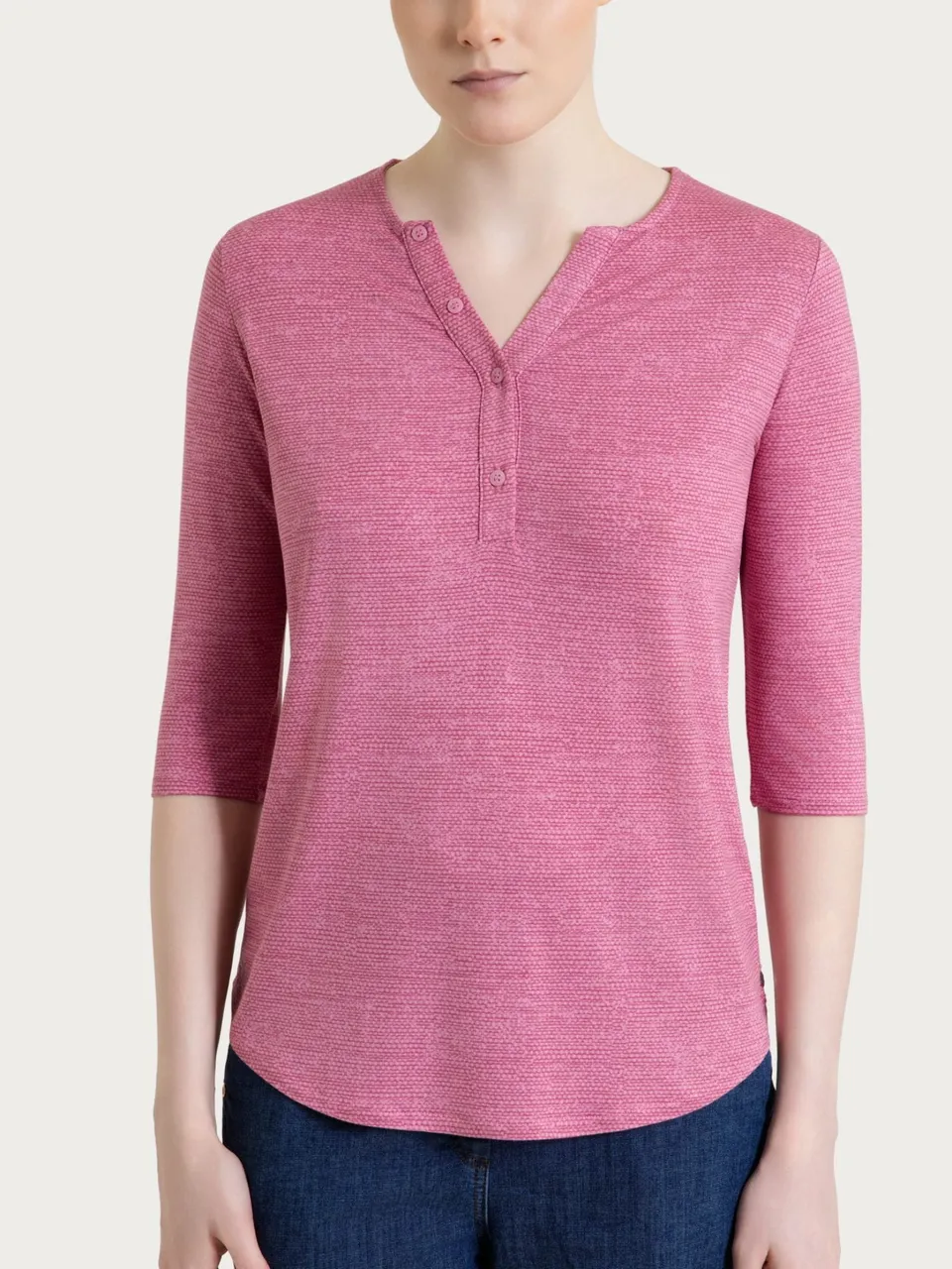 Ragno Viscosa Summer Maglietta serafino Cashmere Rose