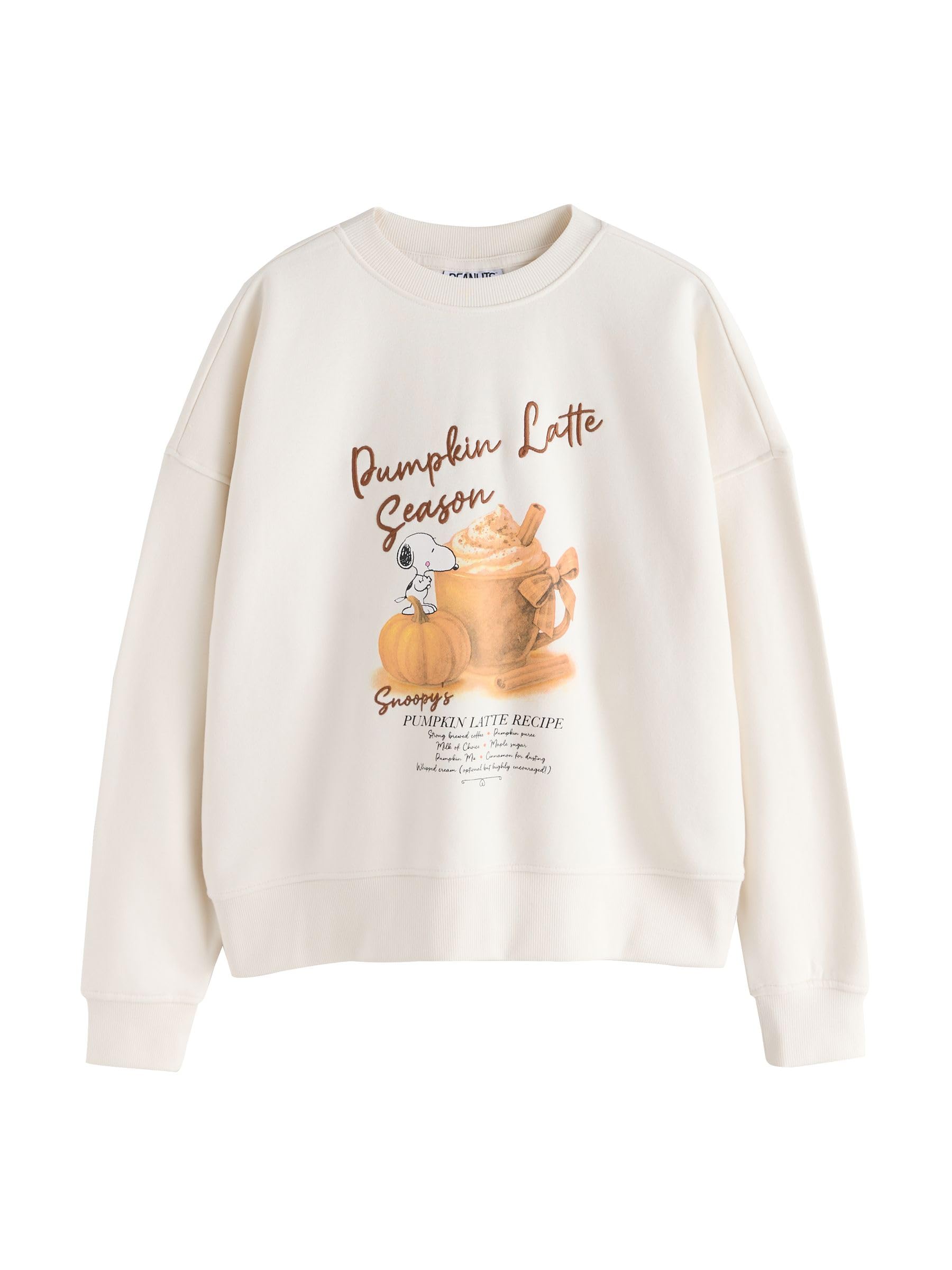 Next Pumpkin Latte Snoopy felpa donna M