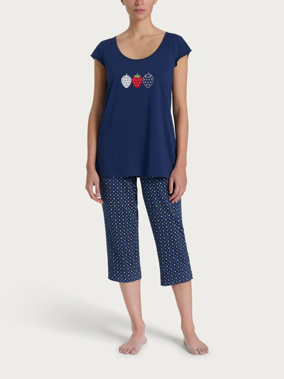 Ragno Jersey Cotone Pigiama Pinocchietto Fant Naval Academy