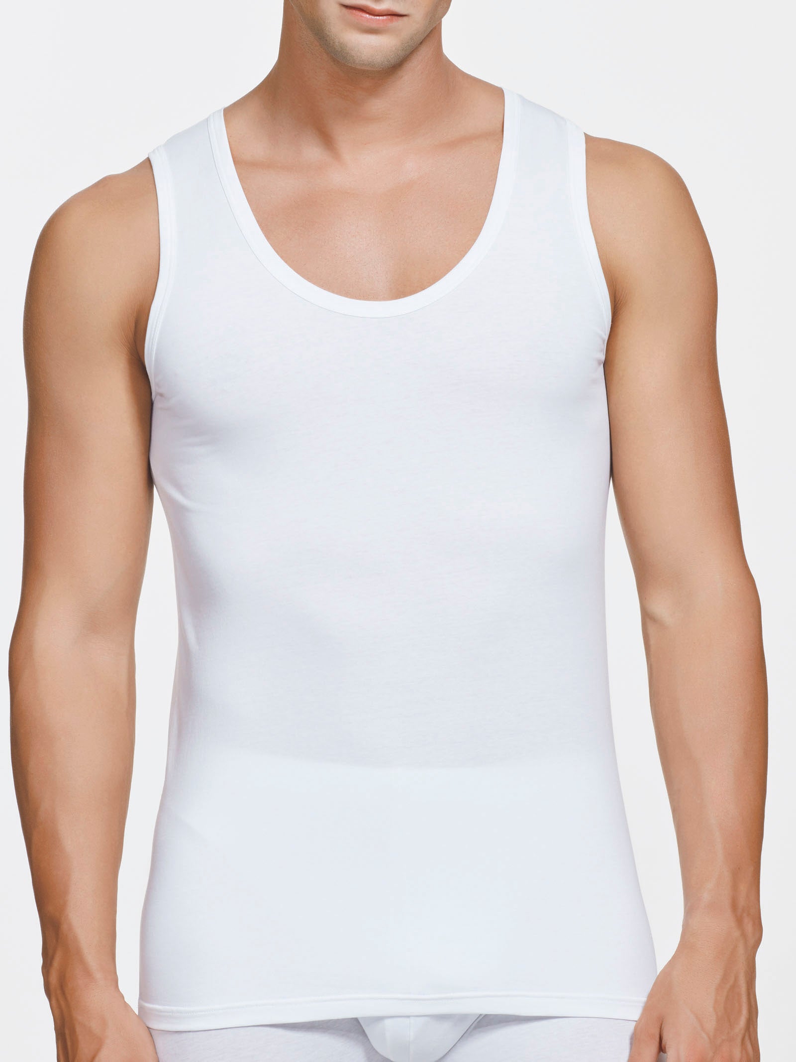 Ragno Hi-Tech canottiera jersey cotone uomo Nero elasticizzato
