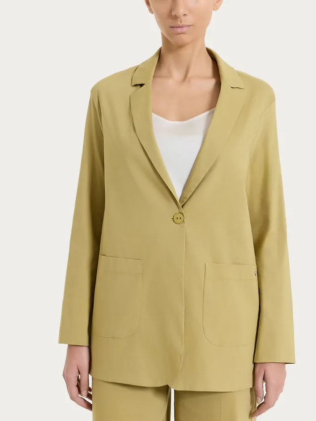 Ragno Super Fresh Blazer Destrutturato blazer khaki cotone