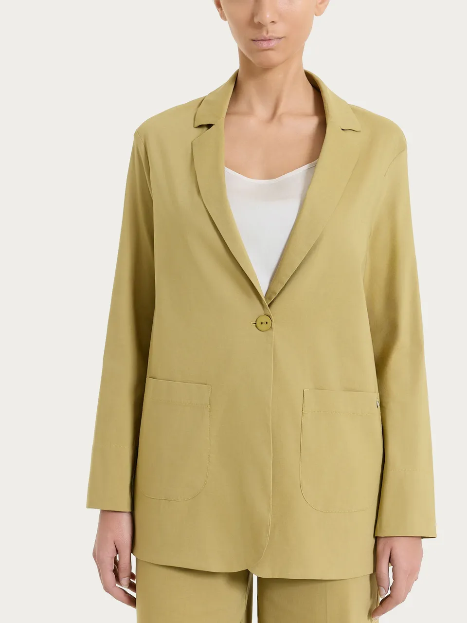 Ragno Super Fresh Blazer Destrutturato blazer khaki cotone