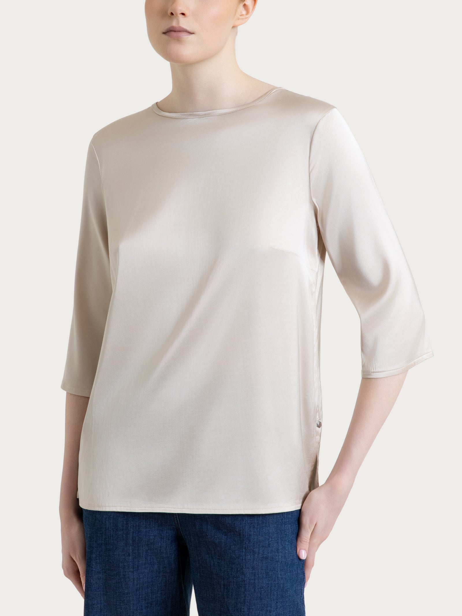 Ragno Viscosa Summer Blusa manica 3/4 Champignon