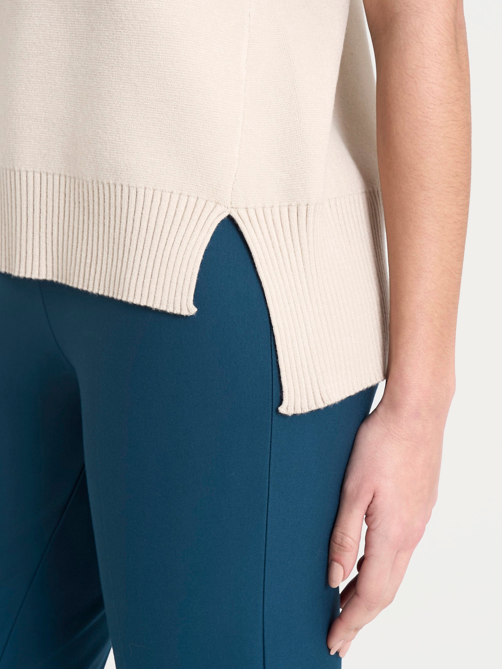 Ragno Super Soft maglia smanicata Champignon misto viscosa