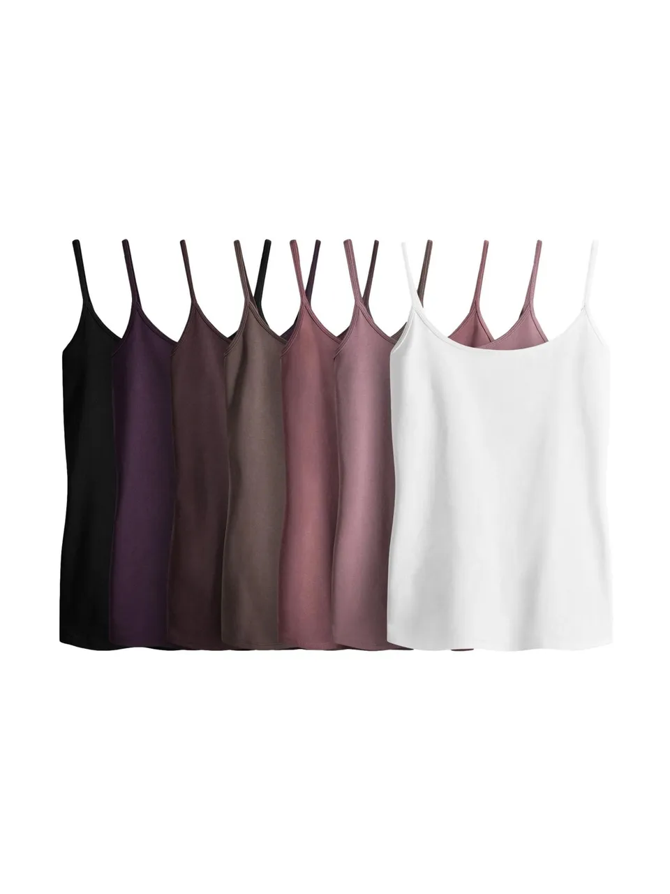 Next The Set canotta donna spalline sottili pack 7 cotone