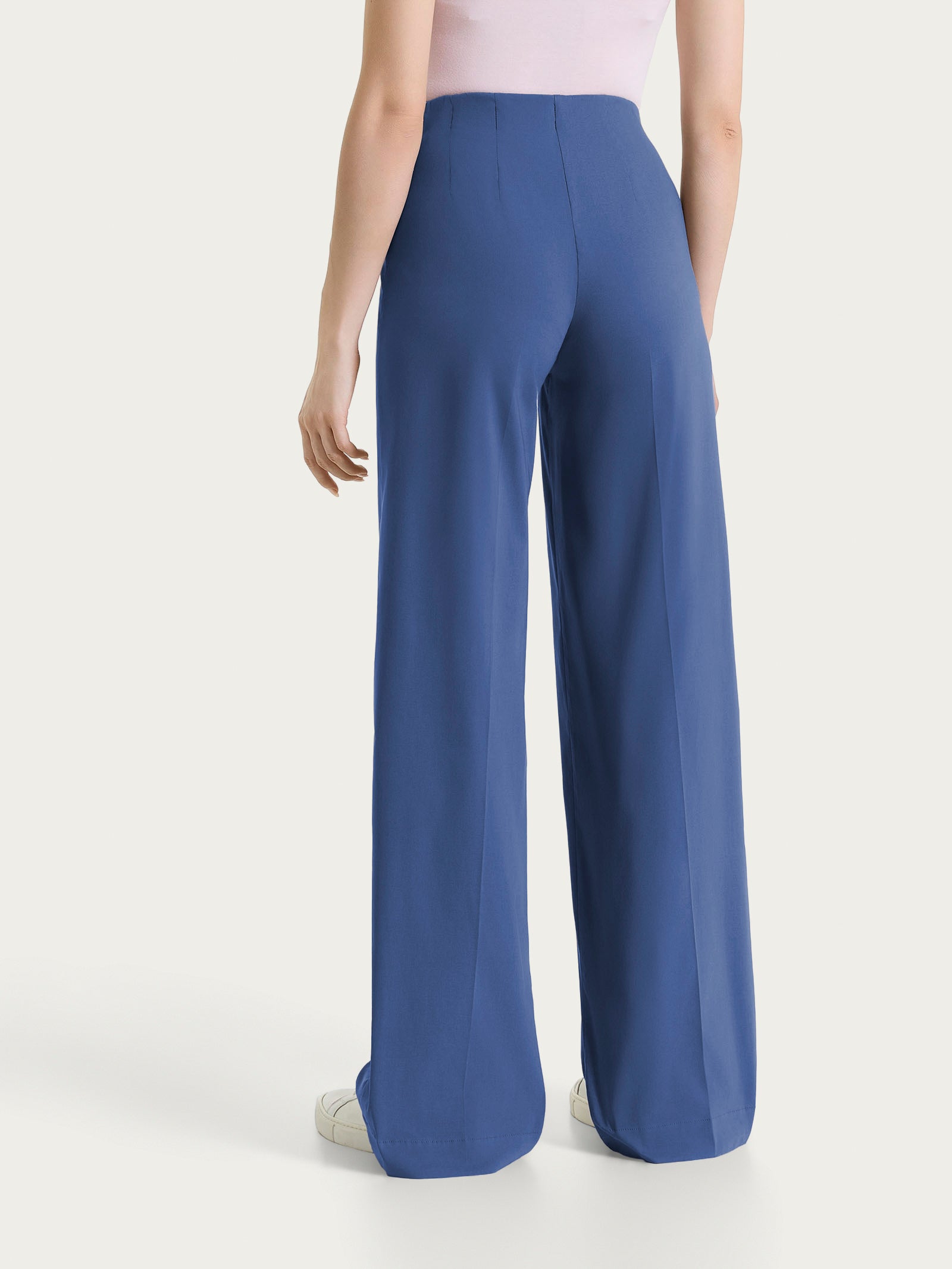 Ragno Super Fresh pantalone palazzo blu leggero donna