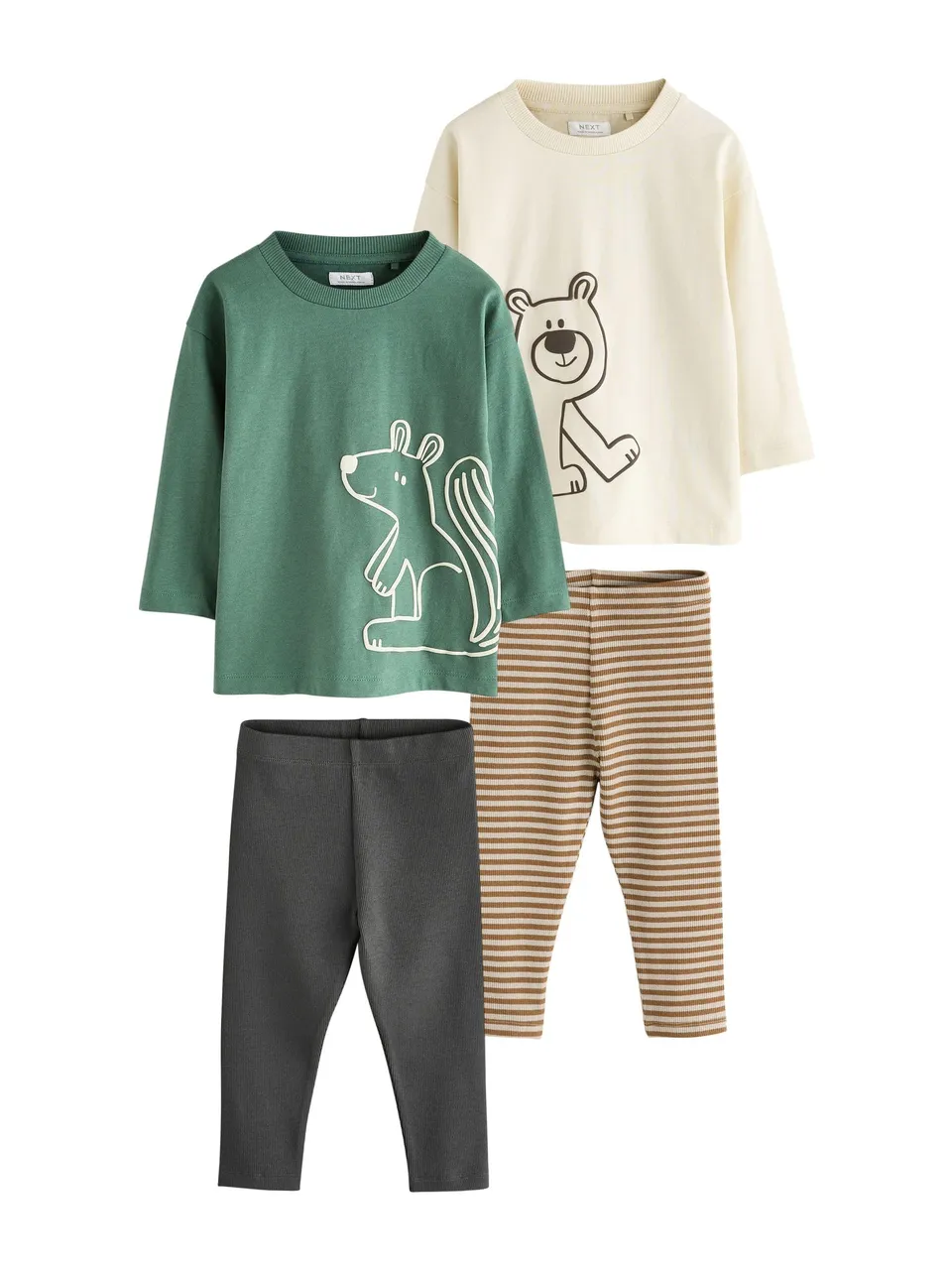 Next t-shirt jogging bambino 92-98 confezione da 4