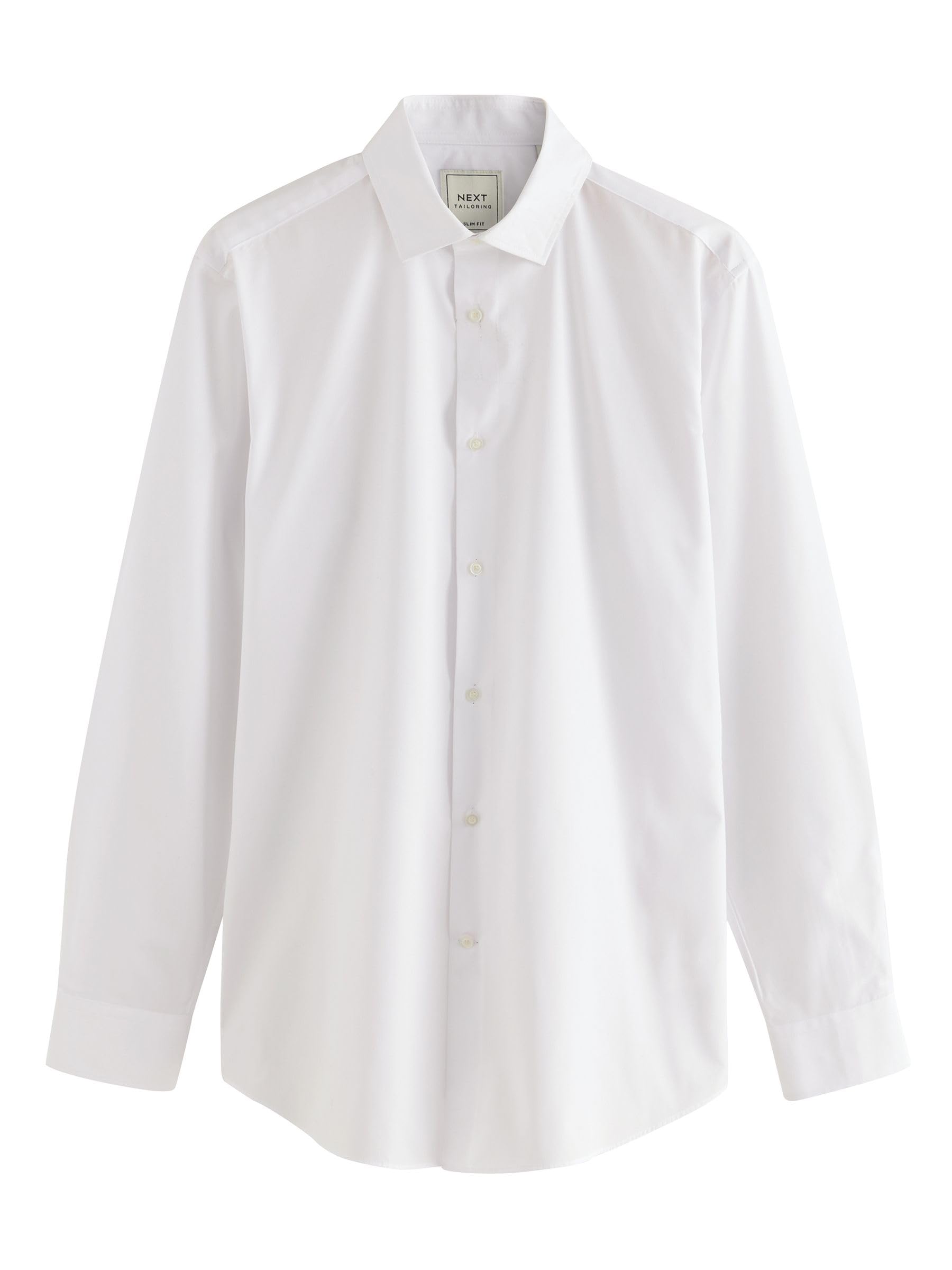 Next 3 camicie eleganti easy-care slim polsino singolo