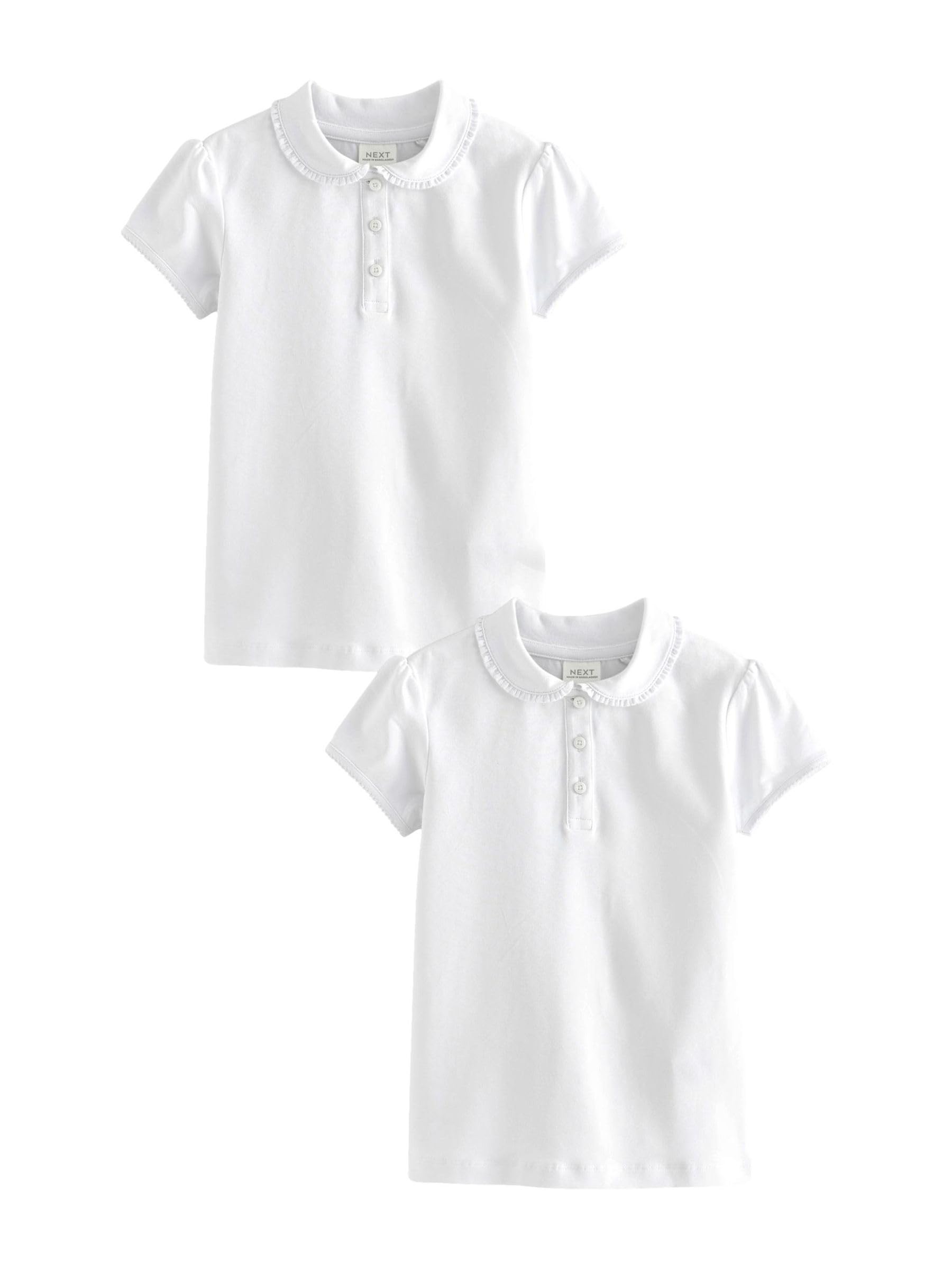Next polo scuola bambina 110 cotone confezione 2 pezzi