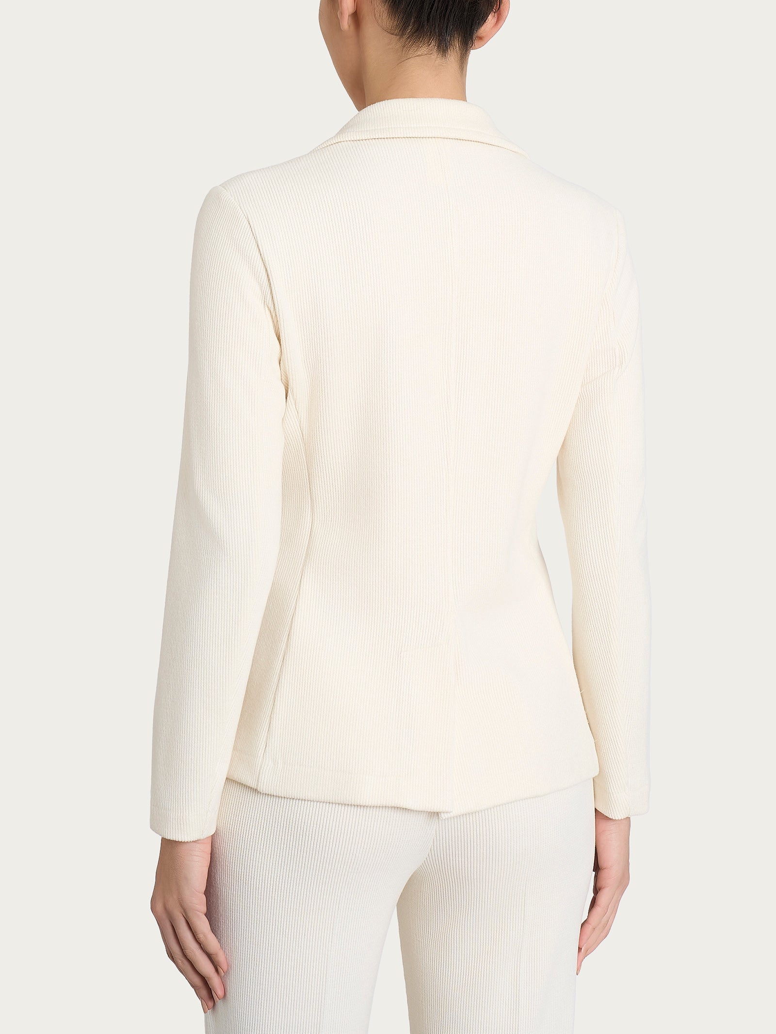 Ragno Velvet Blazer Due Bottoni Avorio regular caldo