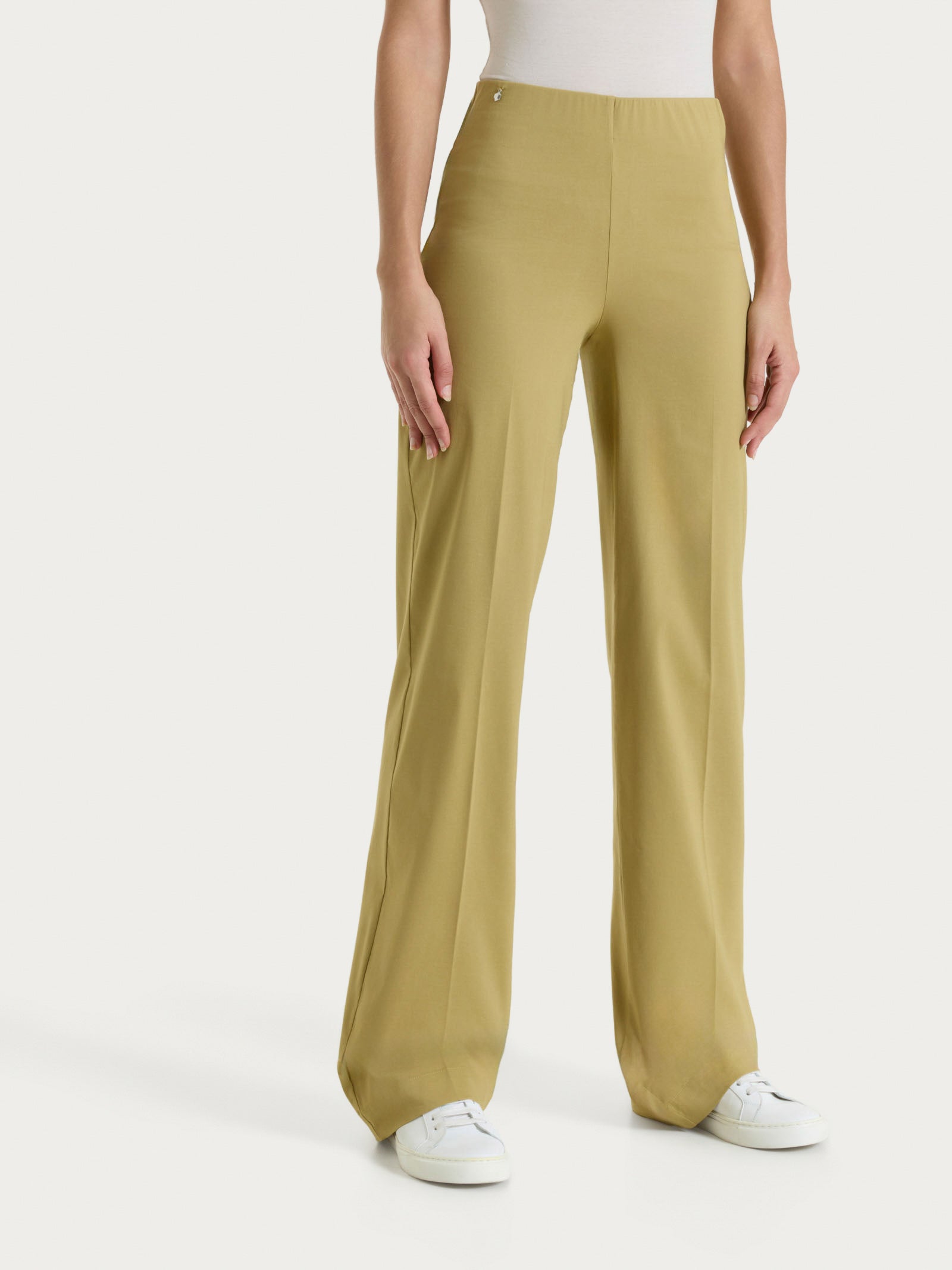 Ragno Super Fresh Pantalone Ampio Khaki wide leg