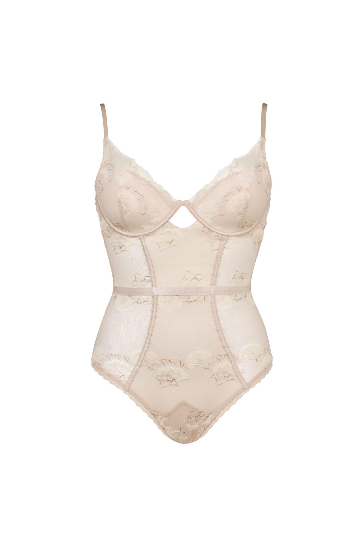 Goldenpoint Zeffiro Body Donna Imbottito con Pizzo