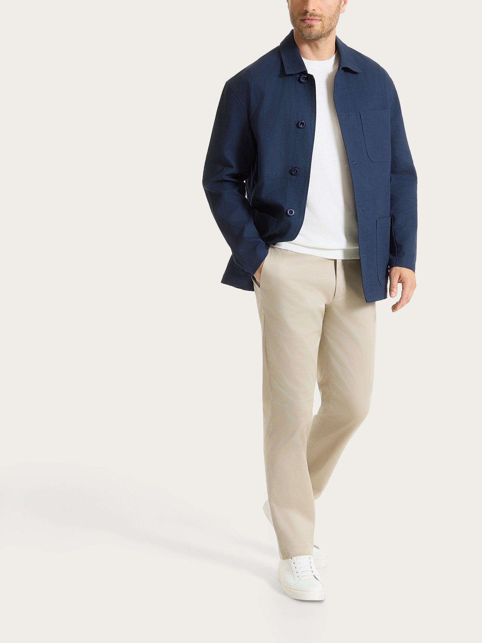 Ragno Satin Power Pantalone Chino Crockery Cotone