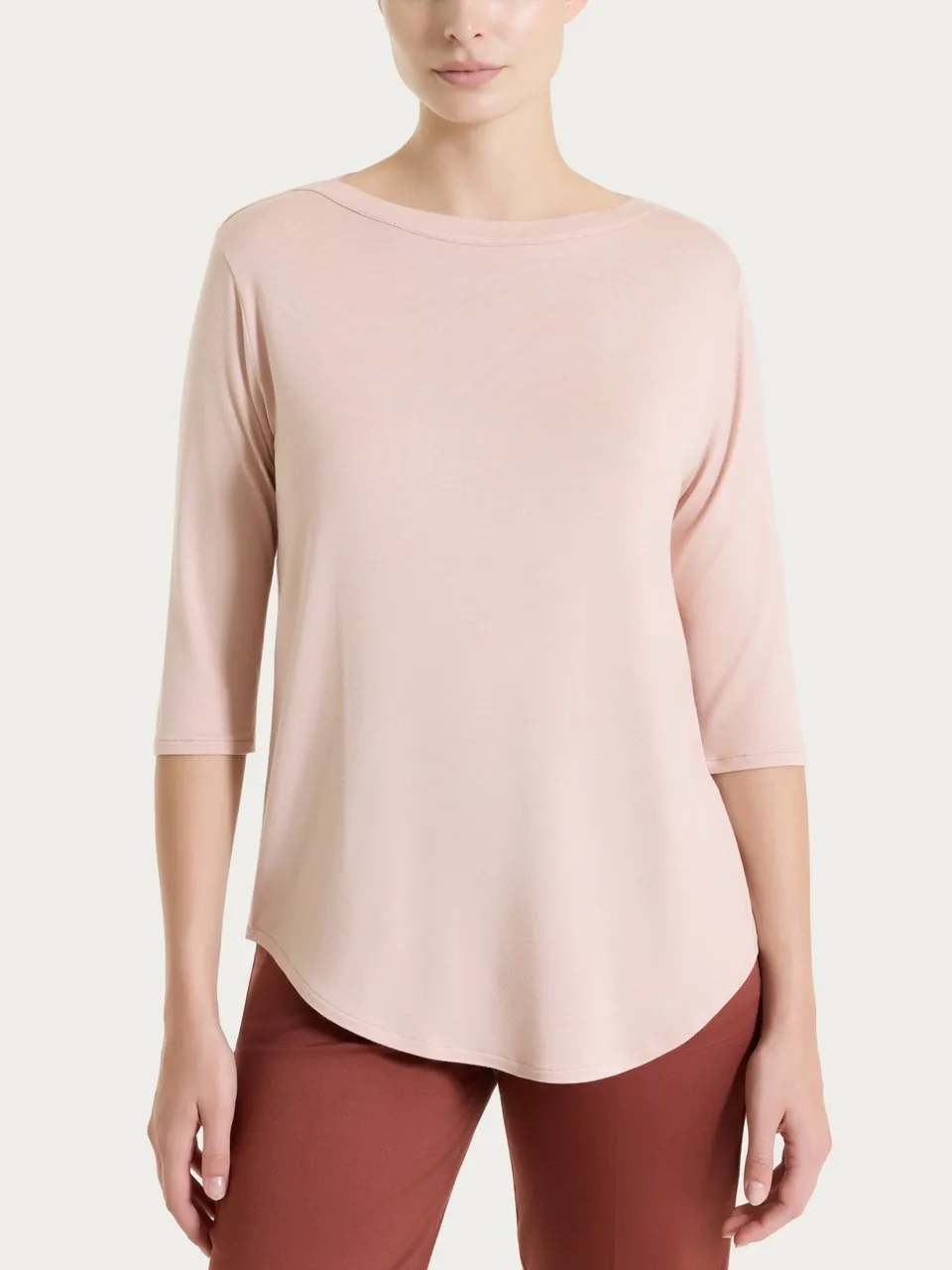 Ragno Viscosa Summer Maglietta Barchetta maglia cameo rose