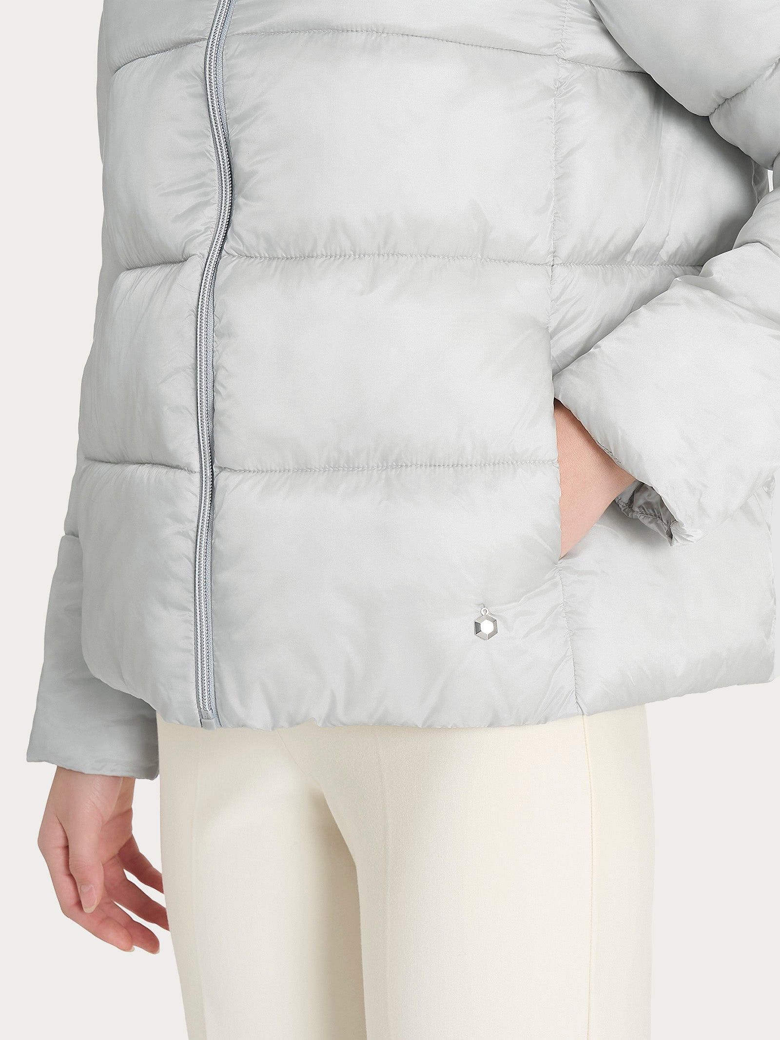 Ragno Vegan Down Piumino Collo Alto Leggero Dawn Blue