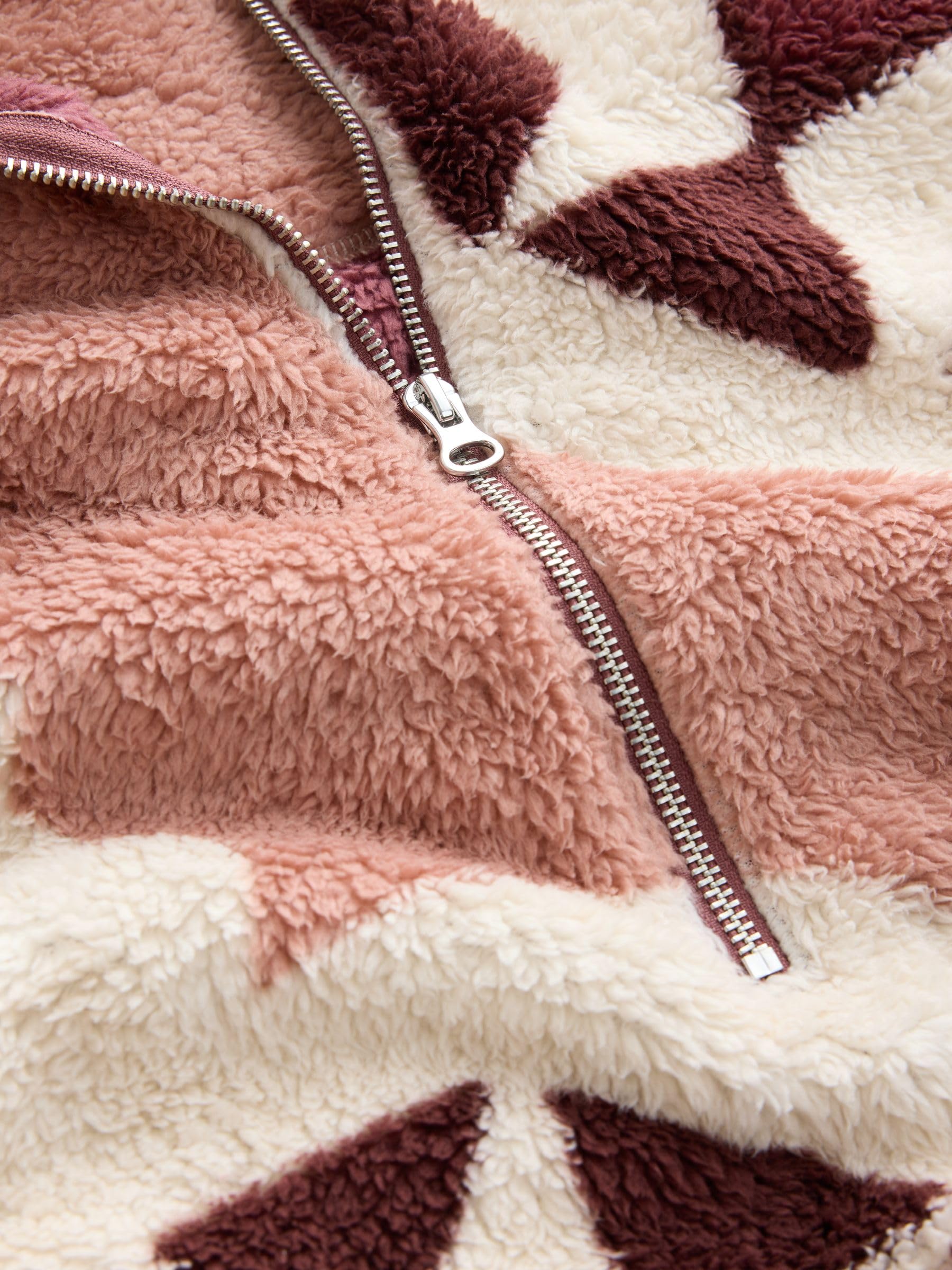 Next pile donna mezza zip sherpa morbido uso quotidiano