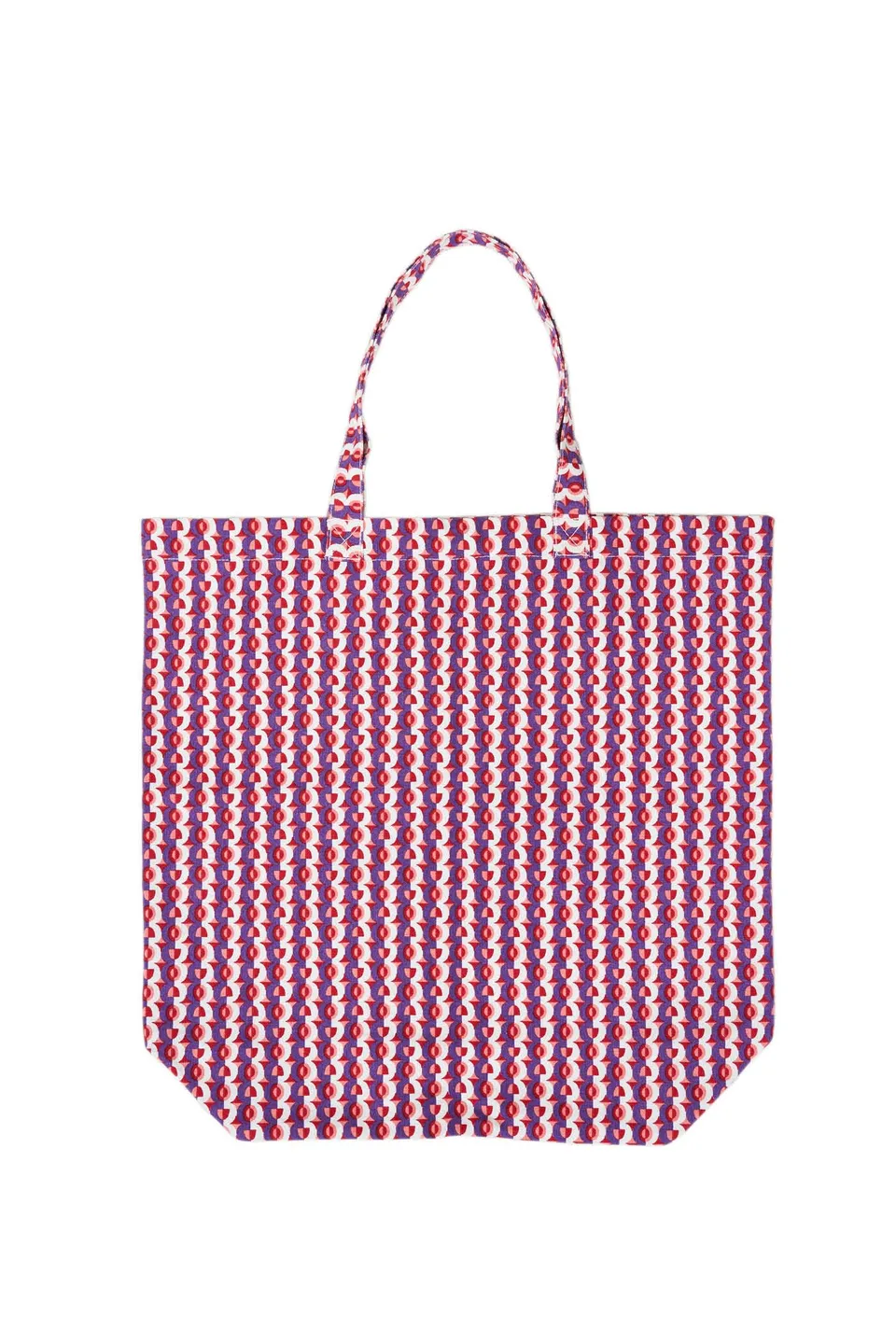 Goldenpoint Circus borsa tote mare geometrica multicolor
